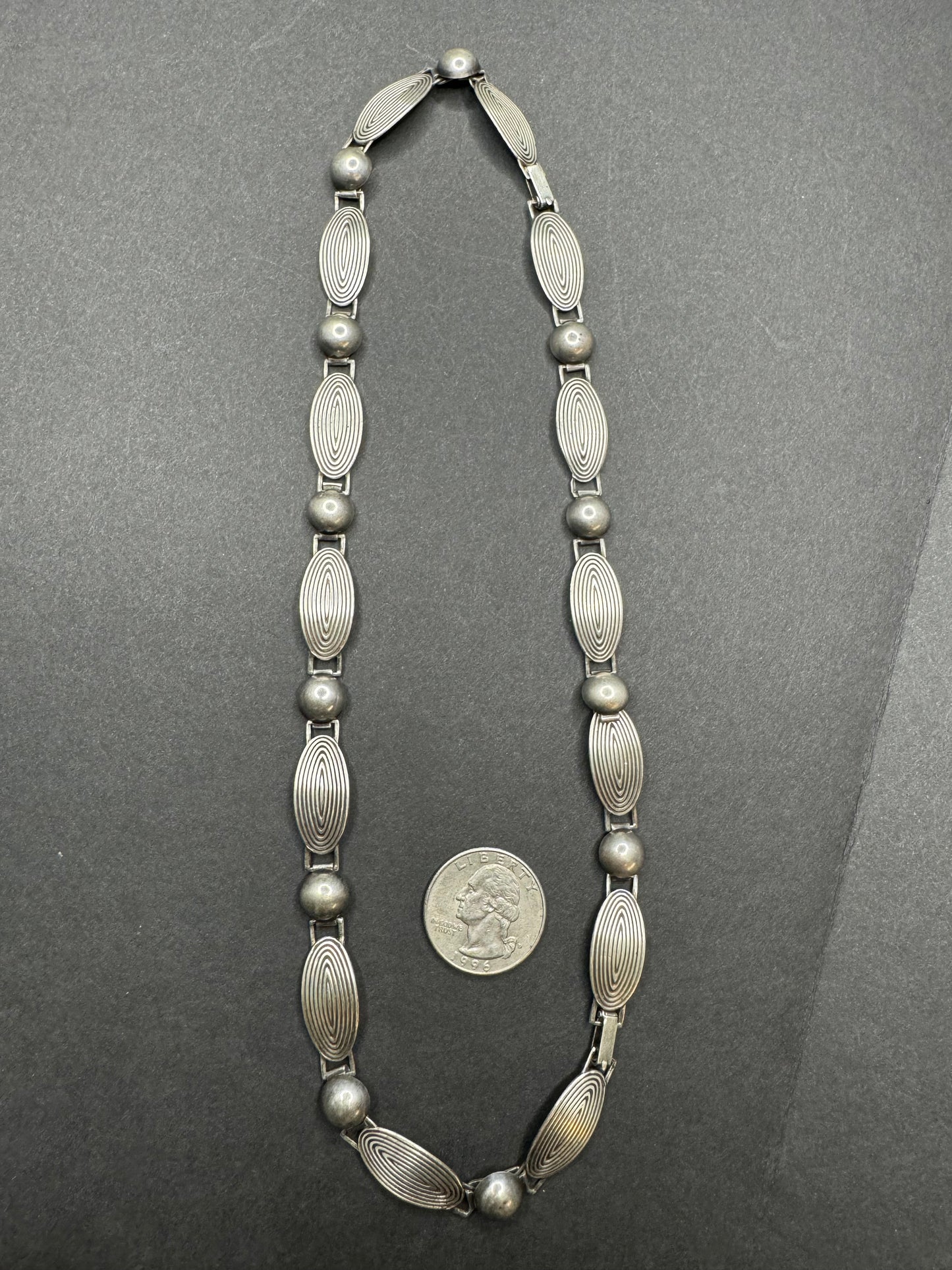 1930s Sterling Choker and Bracelet