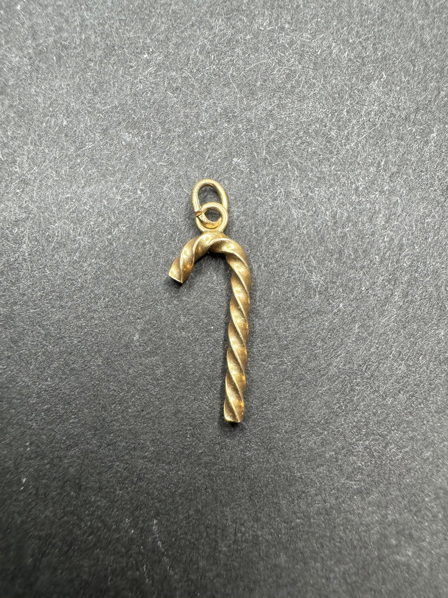 14k Vintage Candy Cane Charm