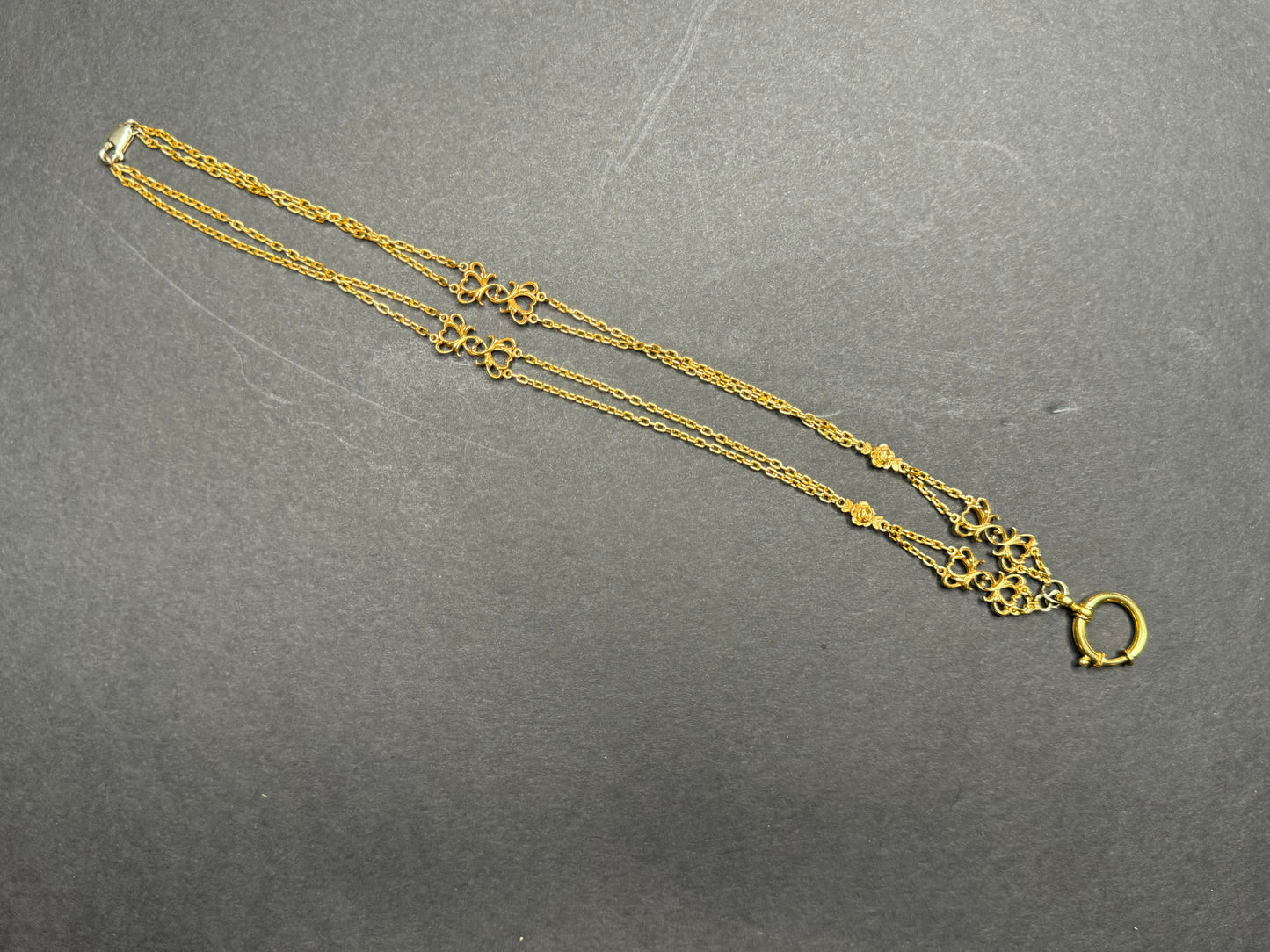 18k Late 1800s French Watch Chain