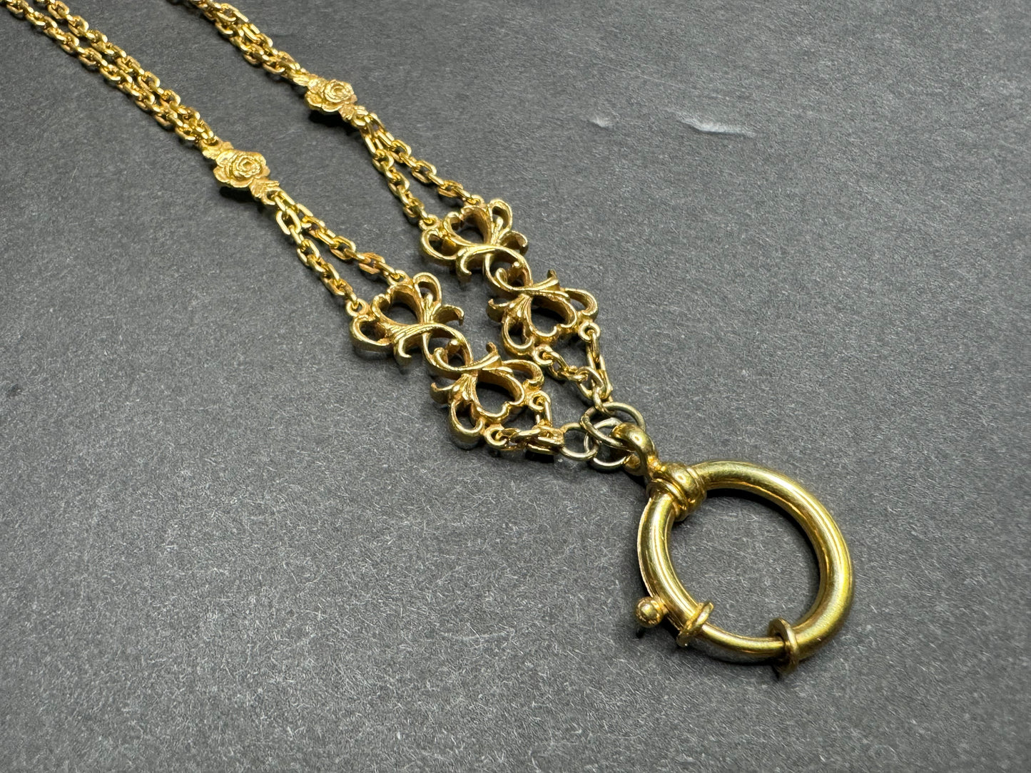 18k Late 1800s French Watch Chain