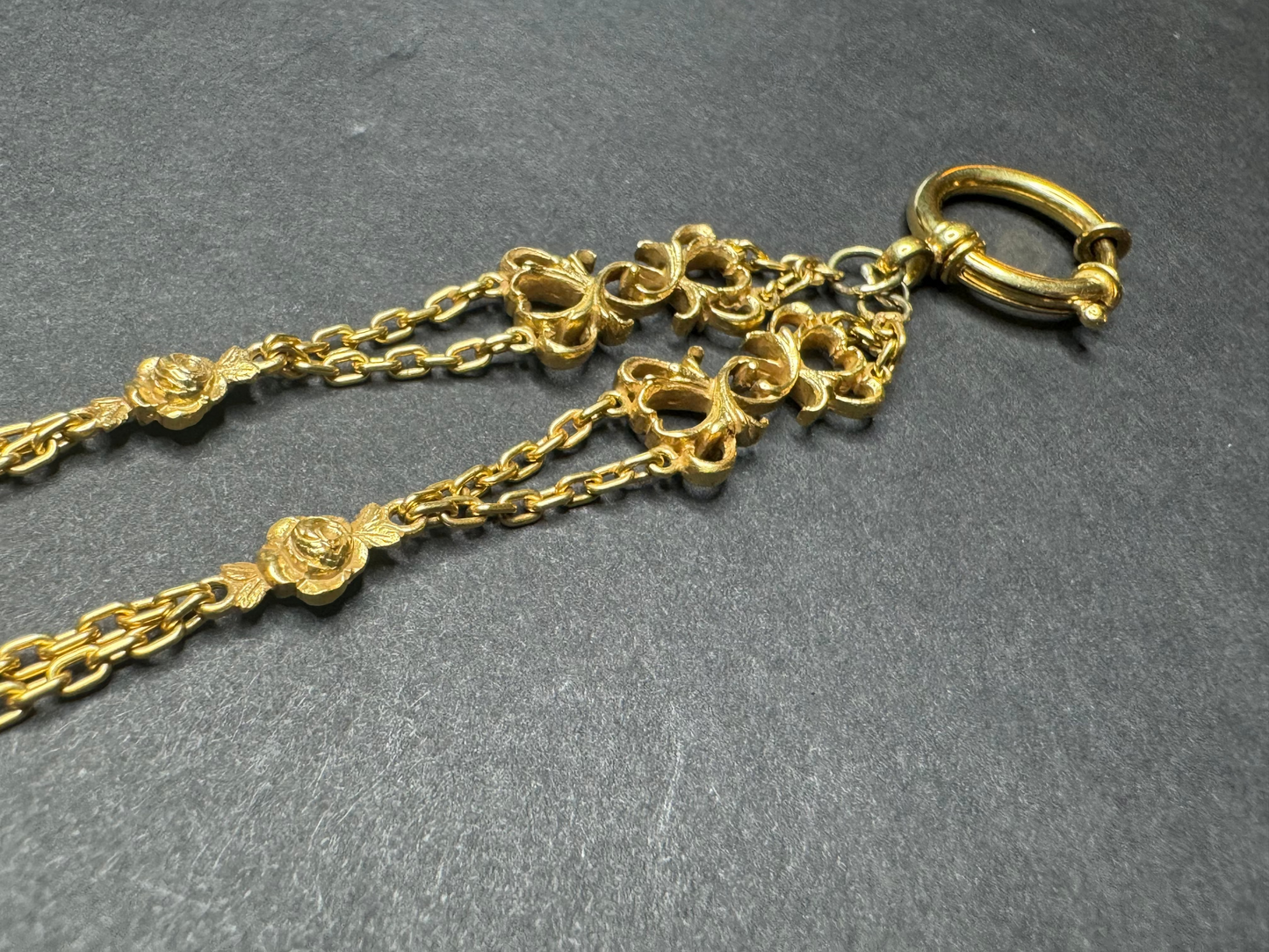 18k Late 1800s French Watch Chain