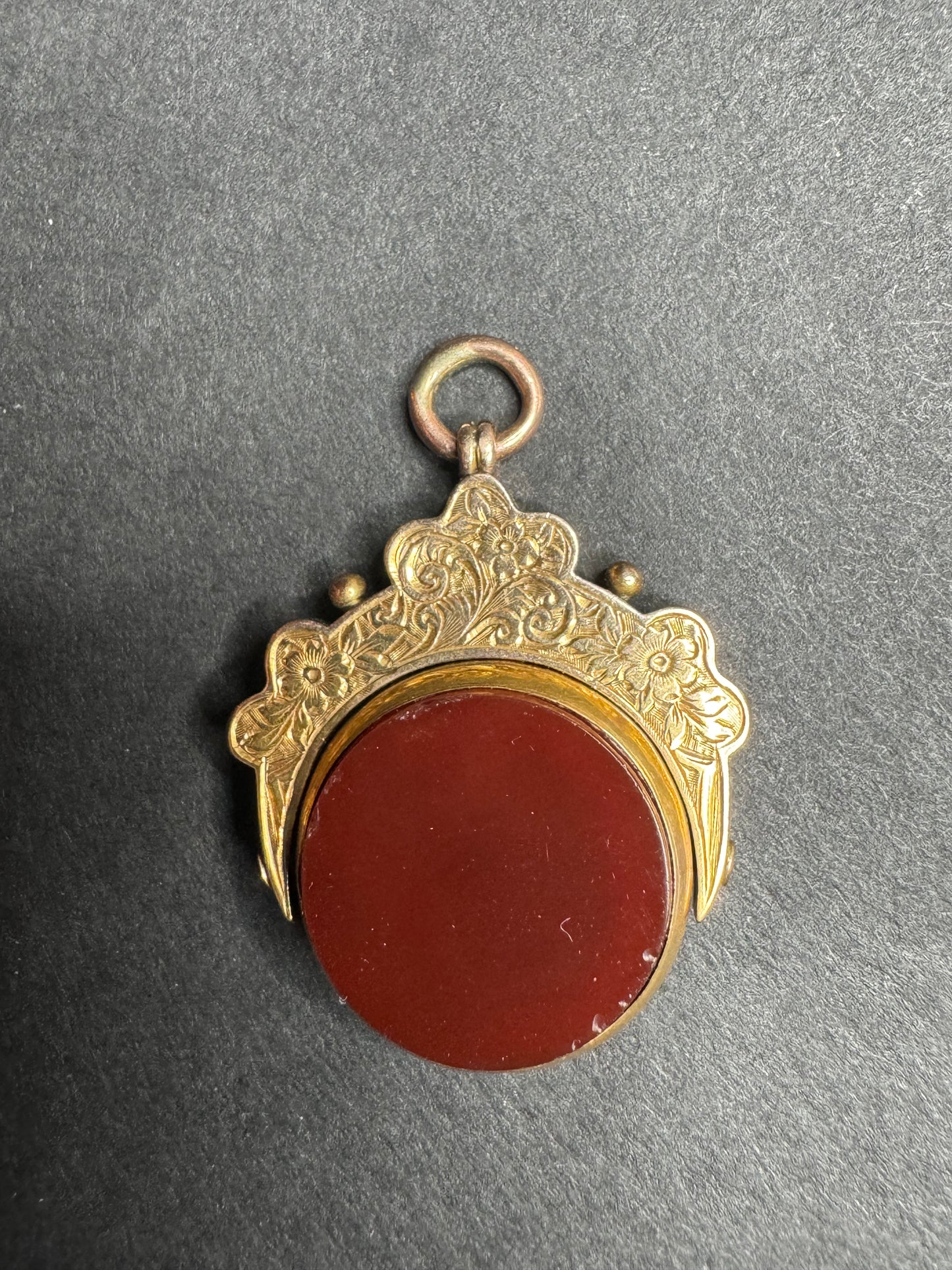 9k English Bloodstone and Carnelian Watch Fob