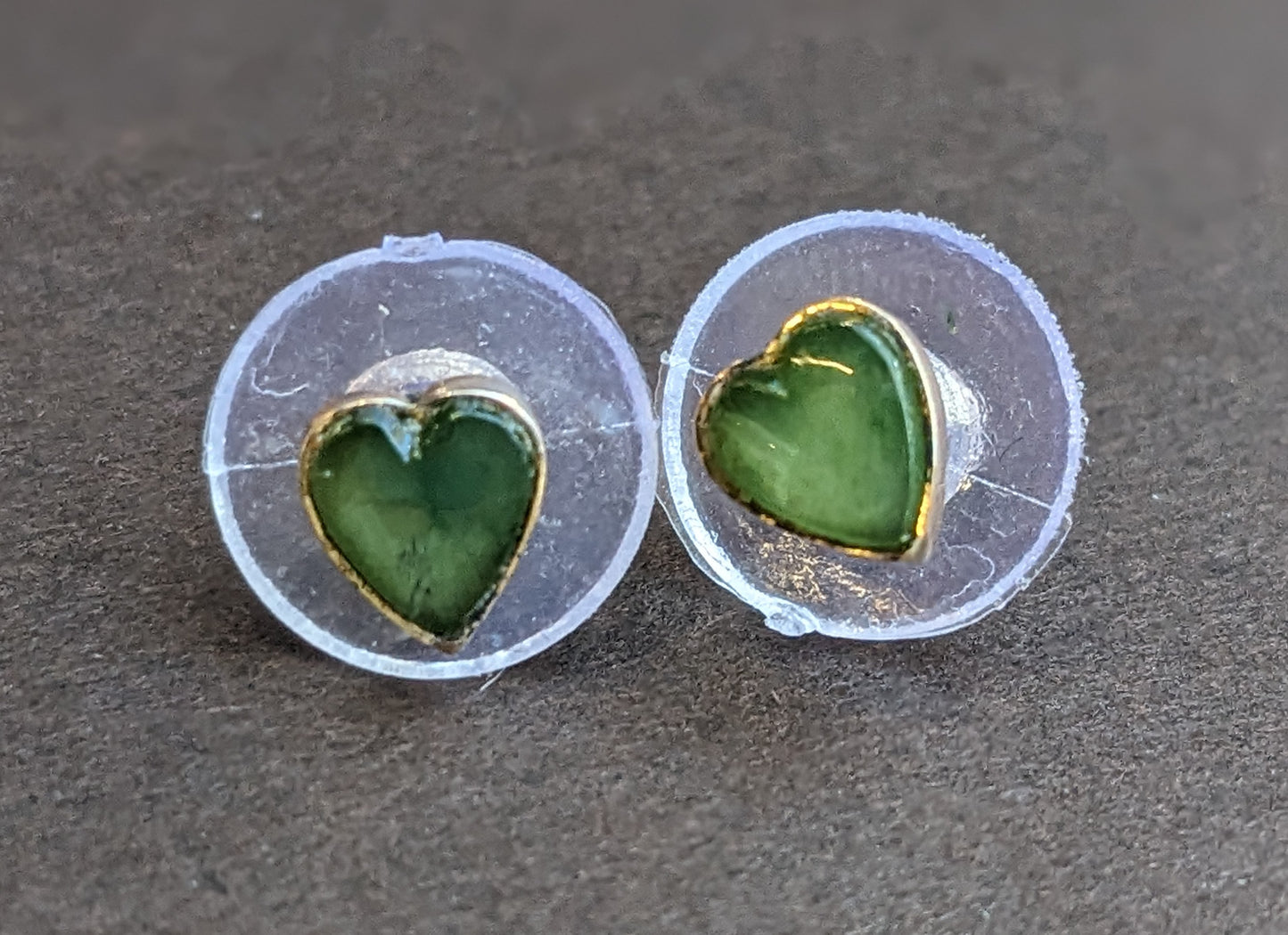 Heart Shaped Earrings Converted from Brooch Connemara