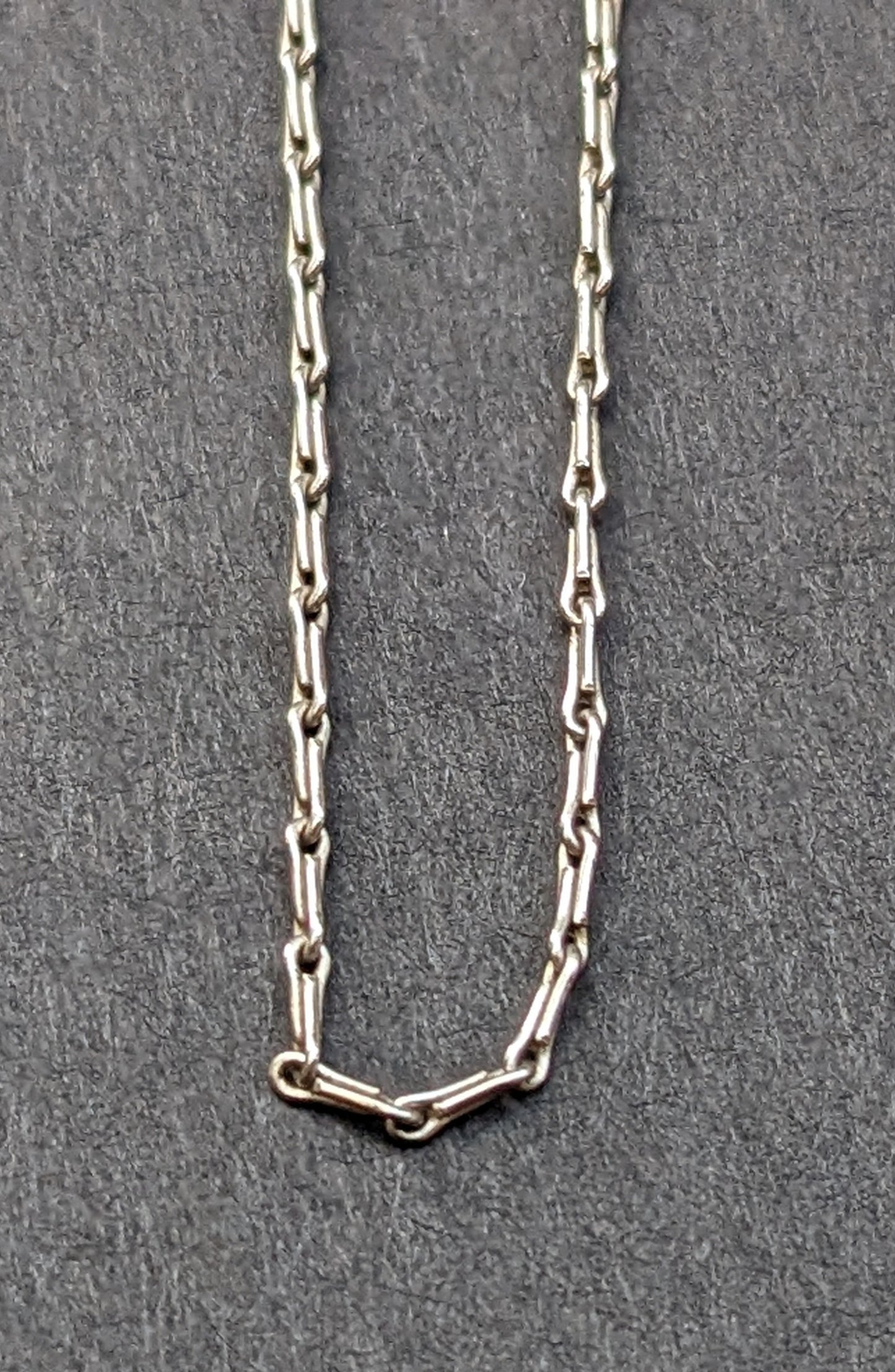 18kt white gold Art Deco fancy chain