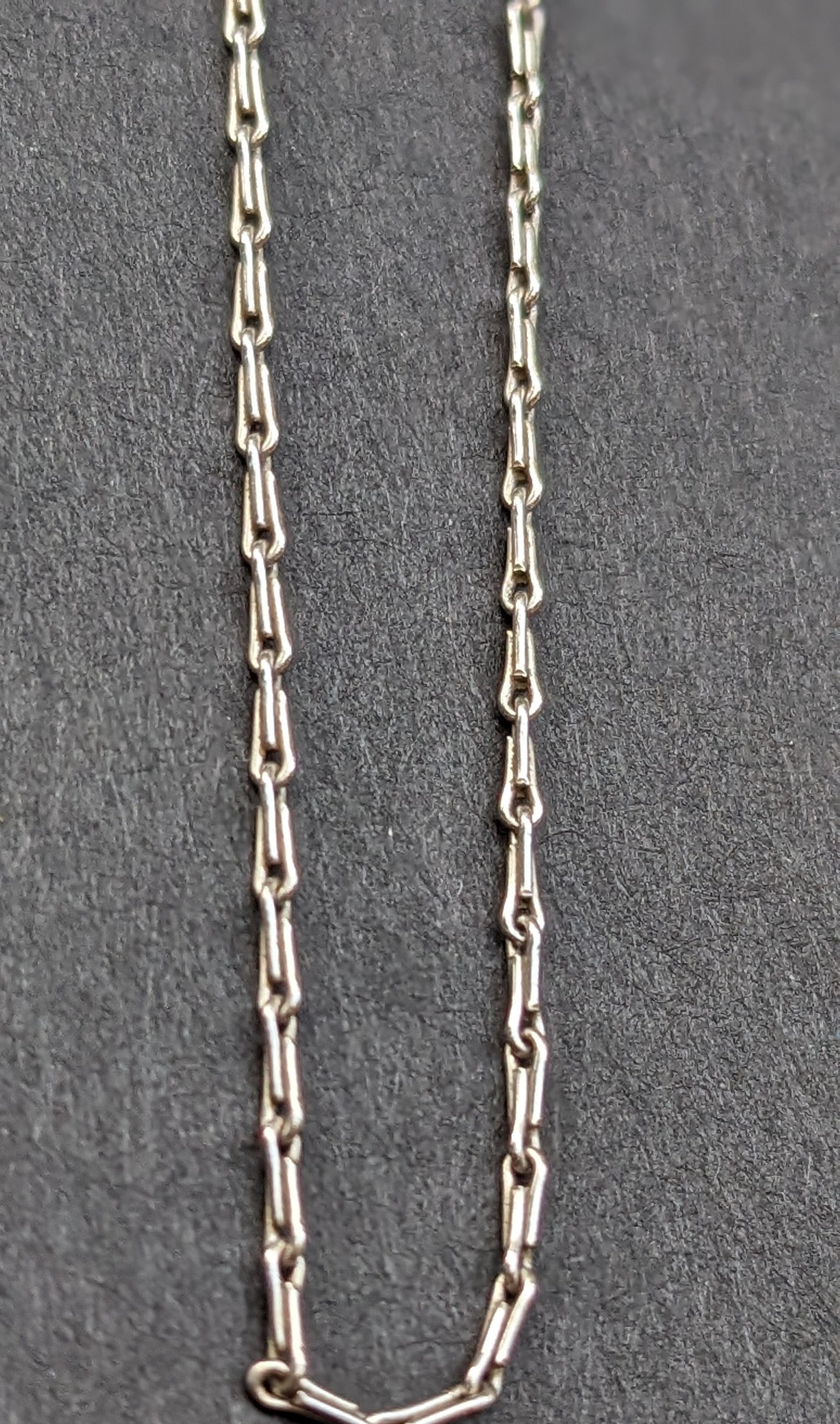 18kt white gold Art Deco fancy chain