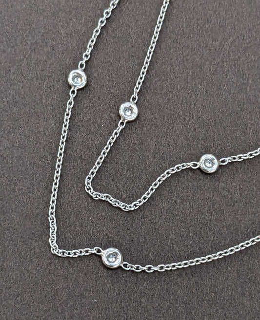 Diamond by the yard necklace