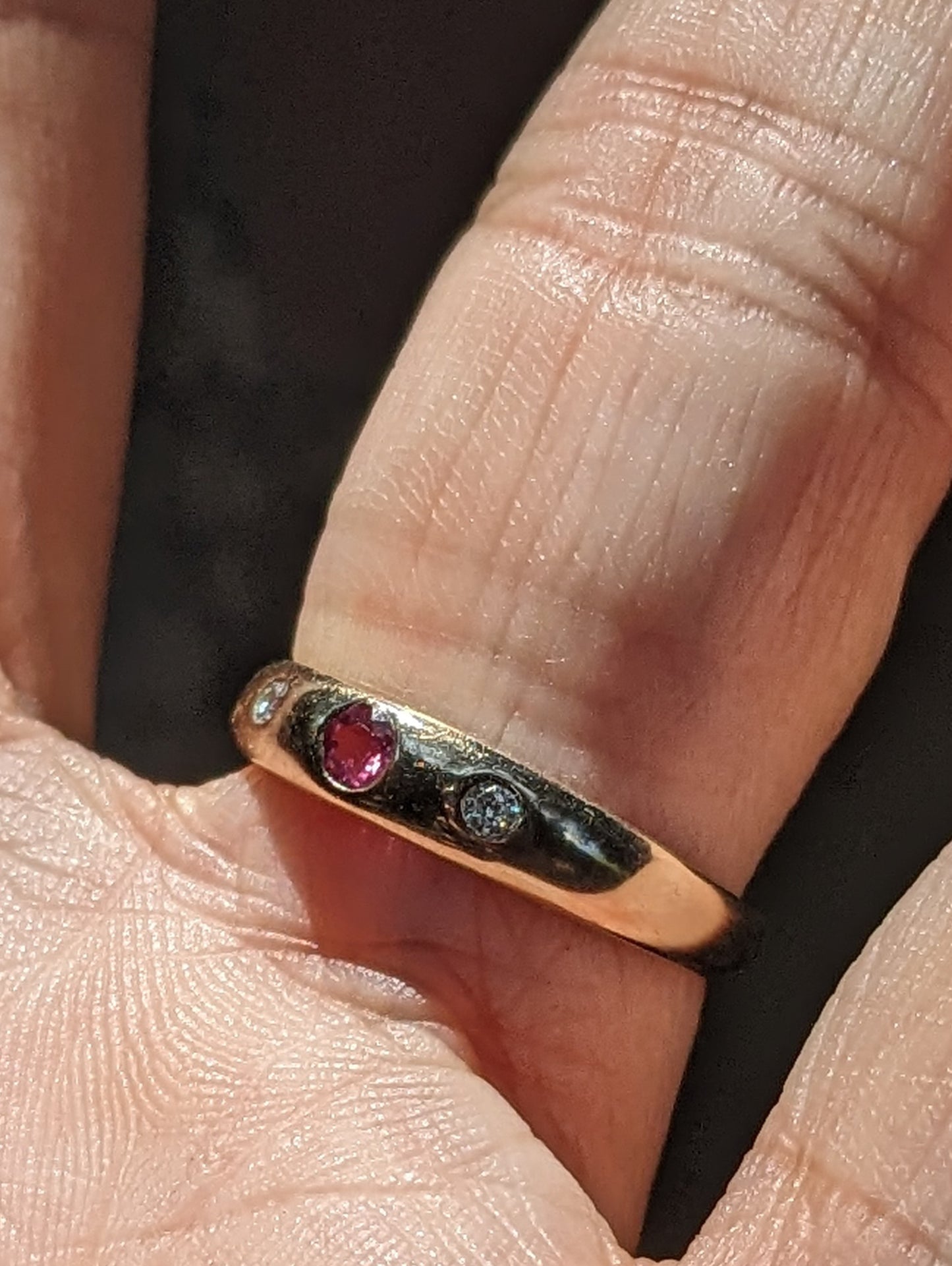 14kt German Ruby and Diamond Band (30)