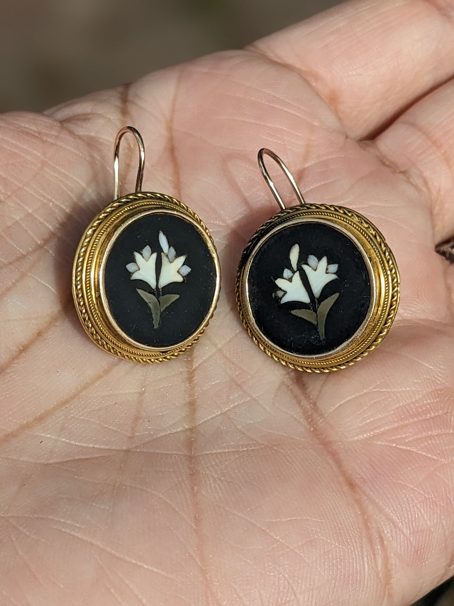 Pietra Dura Earrings