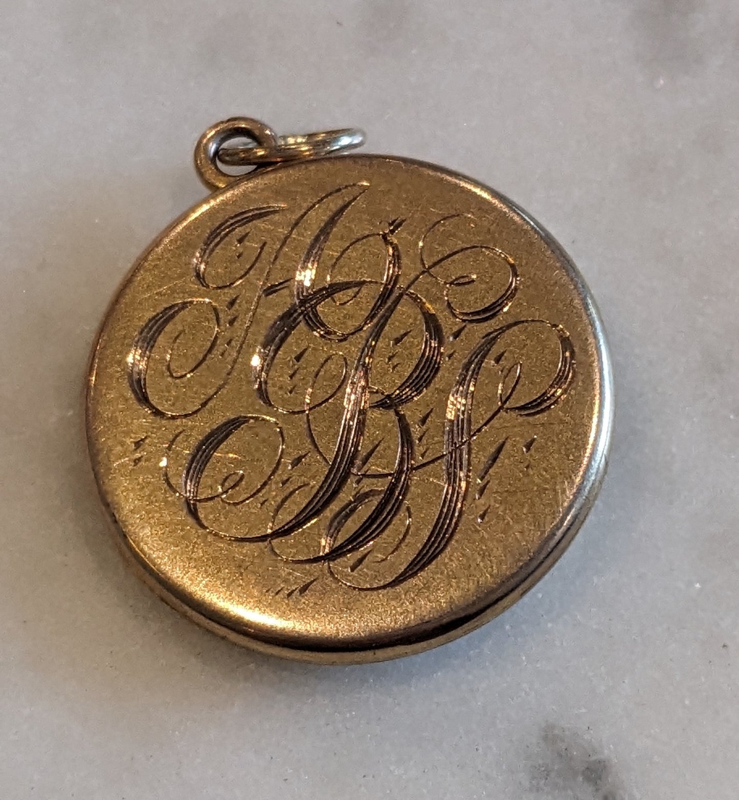 Art Nouveau repousse locket