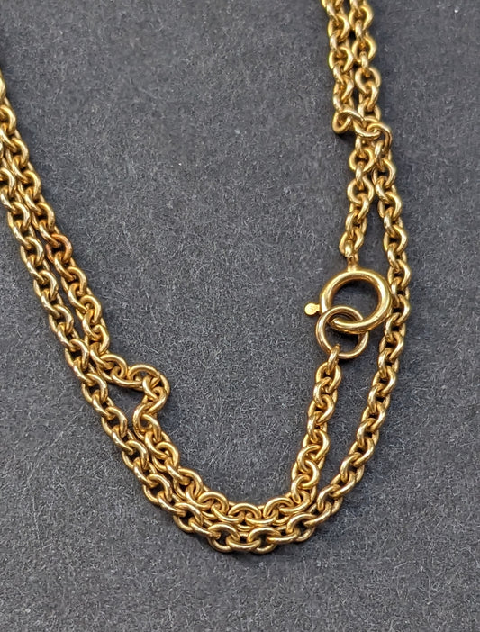 14kt vintage yellow gold chain 27 inches