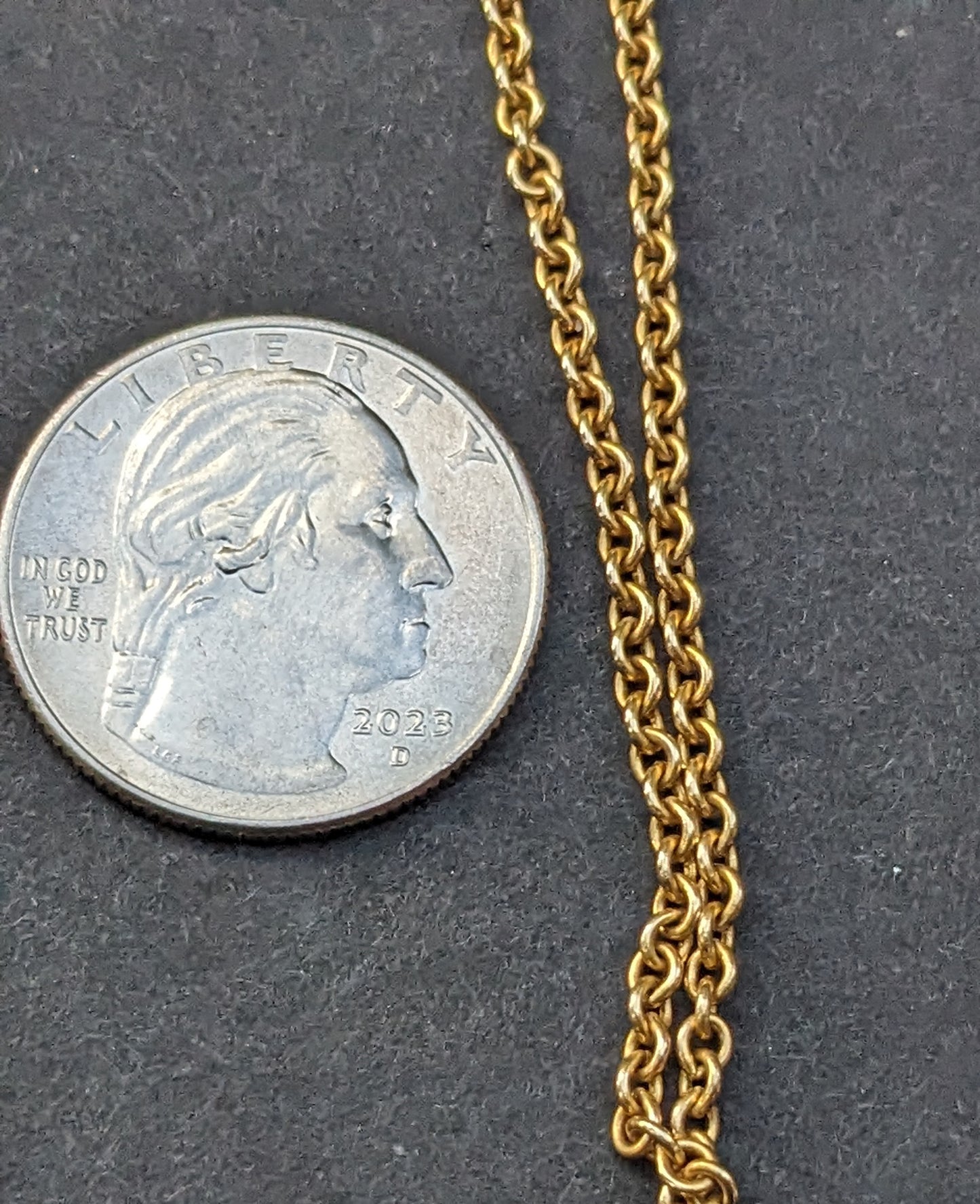 14kt vintage yellow gold chain 27 inches