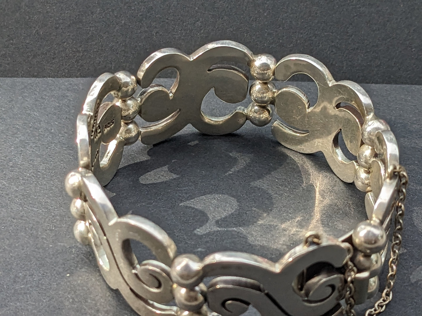 Heavy Taxico Silver Bracelet