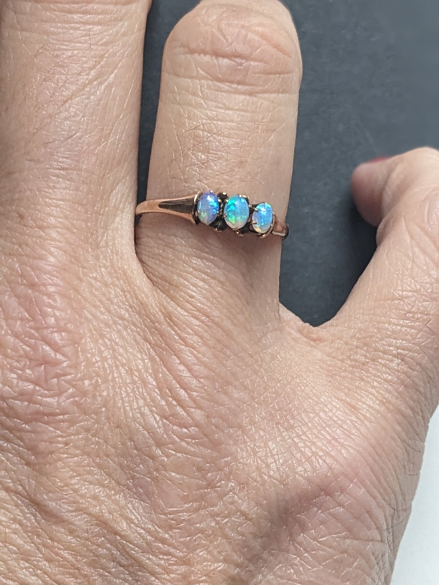 Victorian Rose Gold Opal Ring