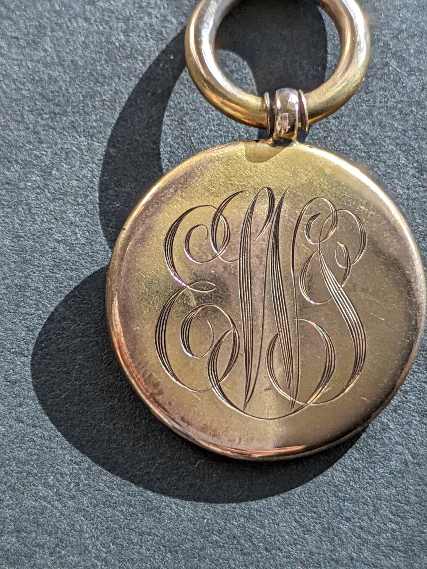 American Art Nouveau fob with question mark