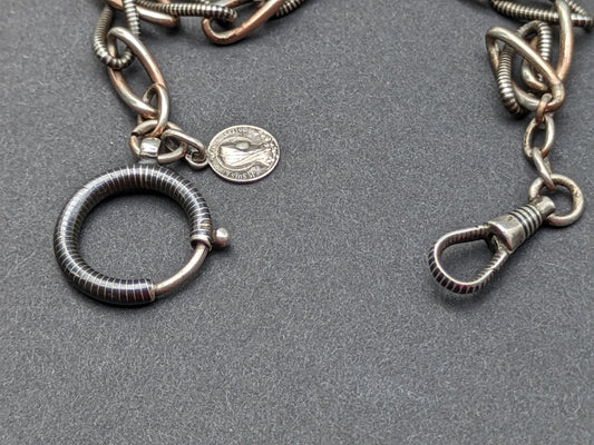 Victorian Niello Chain with Dog Clip