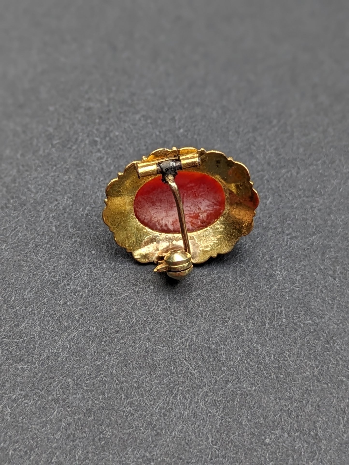 Dutch Antique Coral Brooch