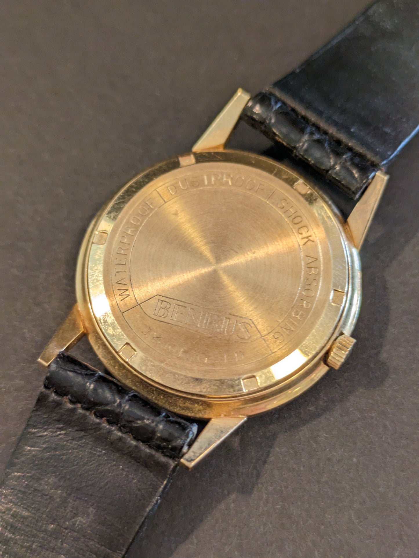 1950's Benrus 14k and diamond watch