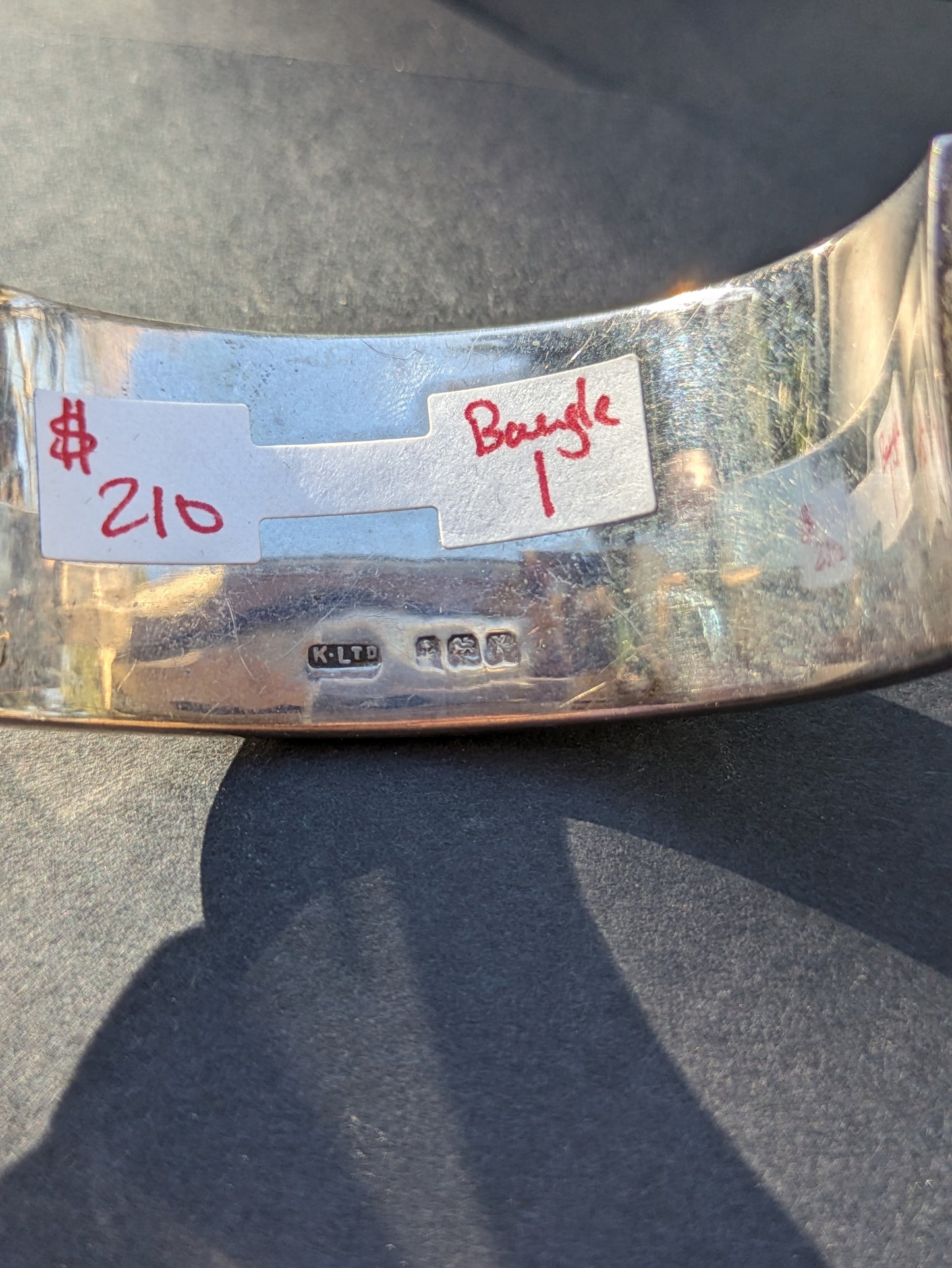 English sterling bangle (#1)