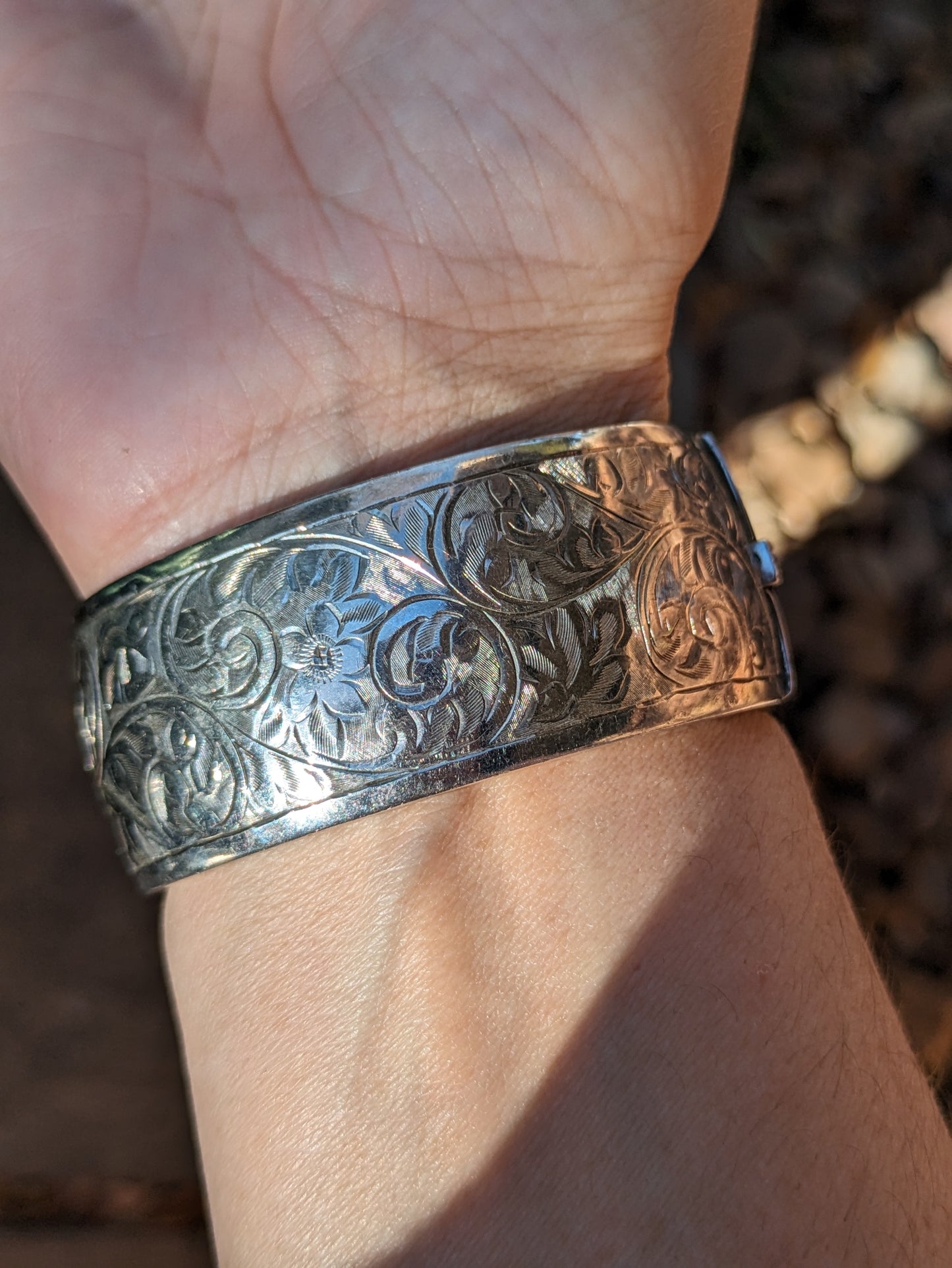 English sterling bangle (#1)