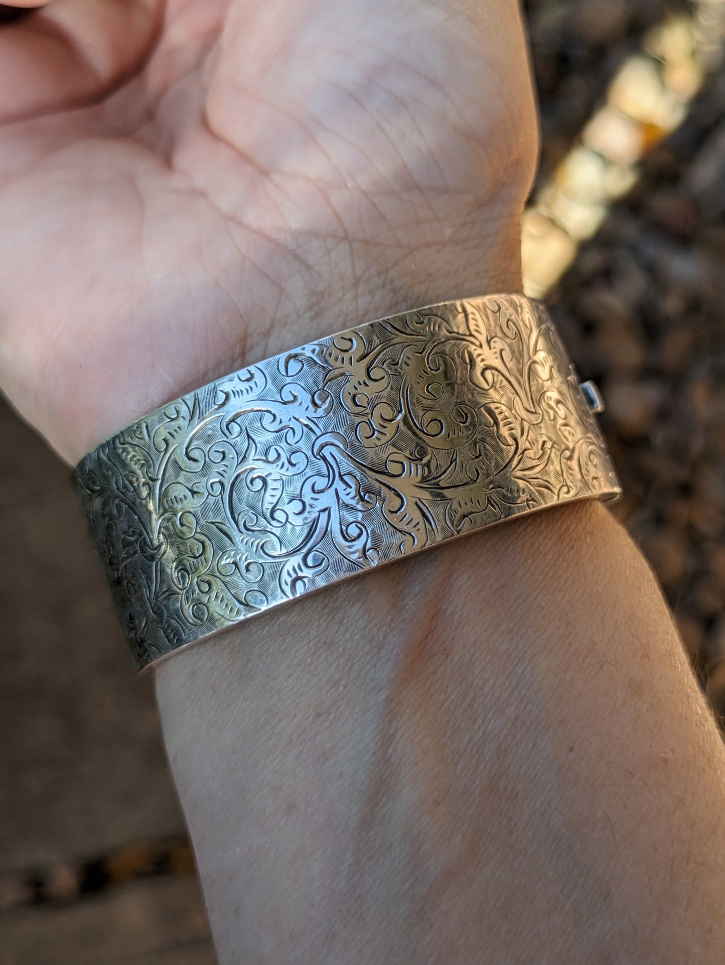 English sterling bangle (#4)