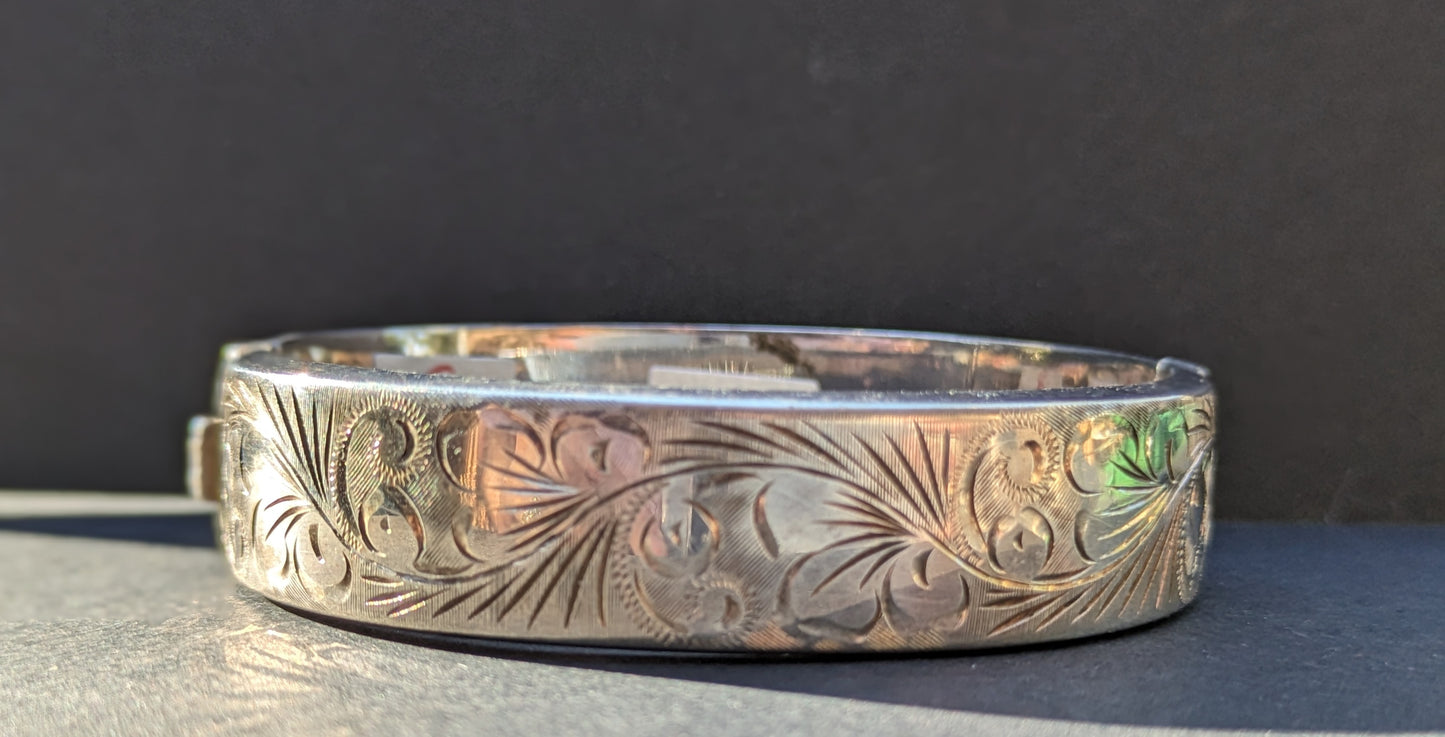 English sterling bangle (#3)