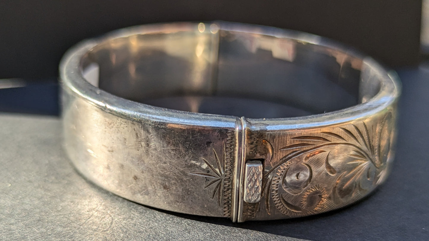 English sterling bangle (#3)