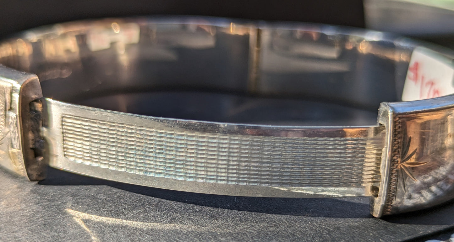 English sterling bangle (#3)