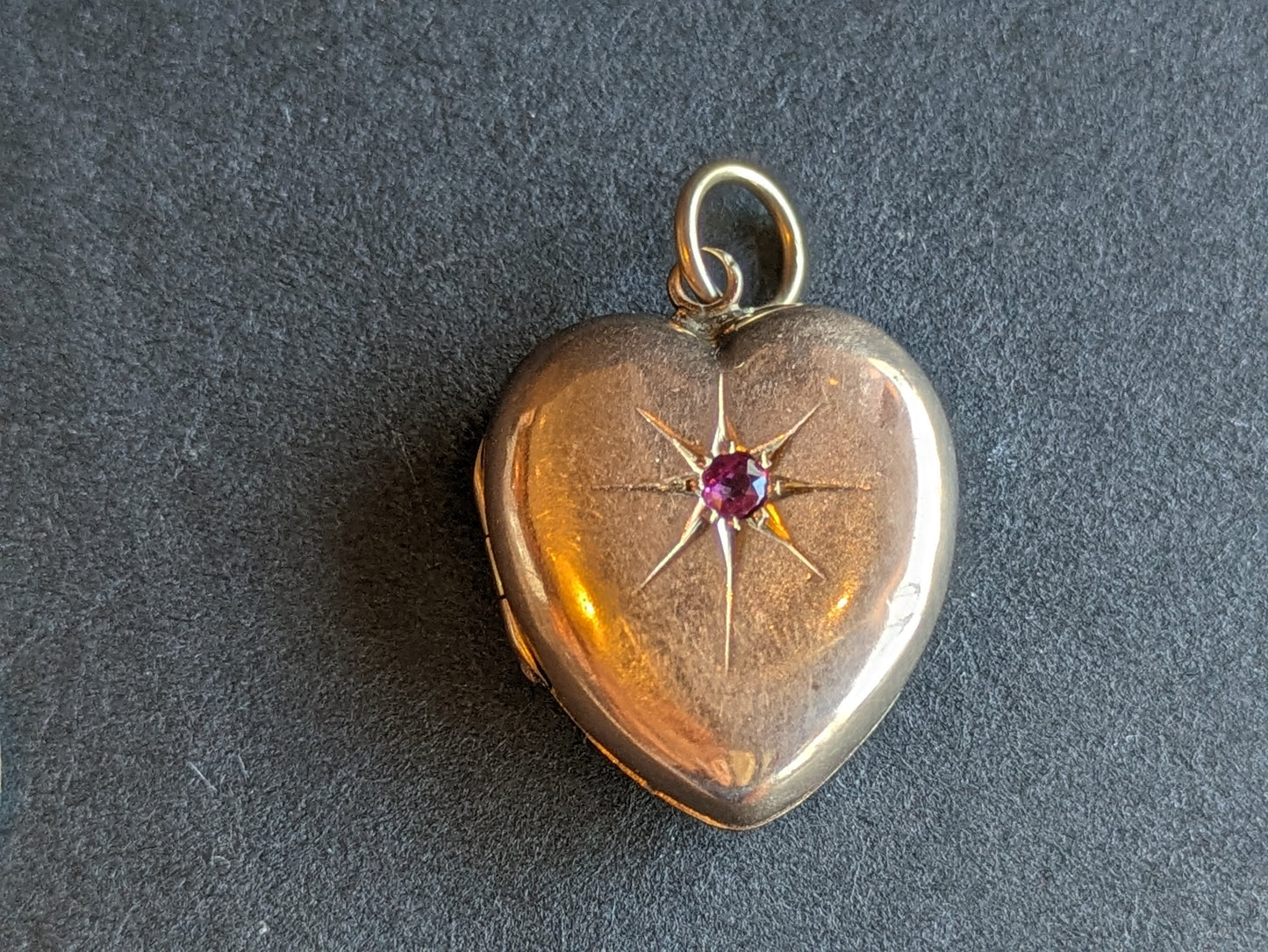 Ruby Heart Locket