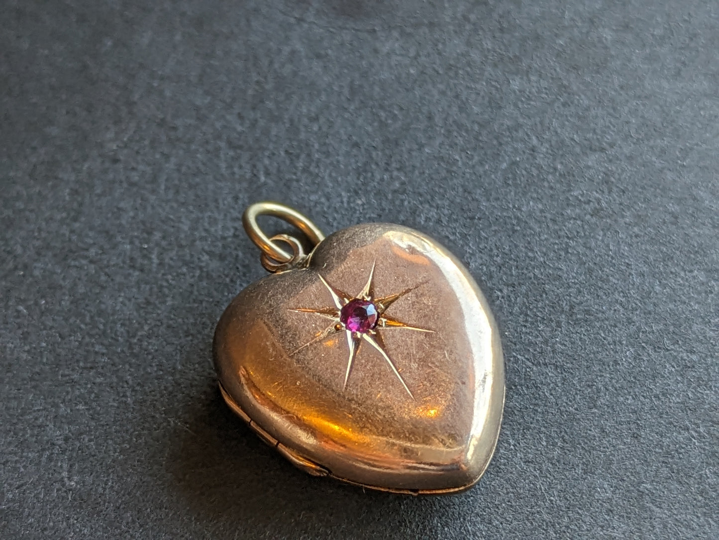 Ruby Heart Locket