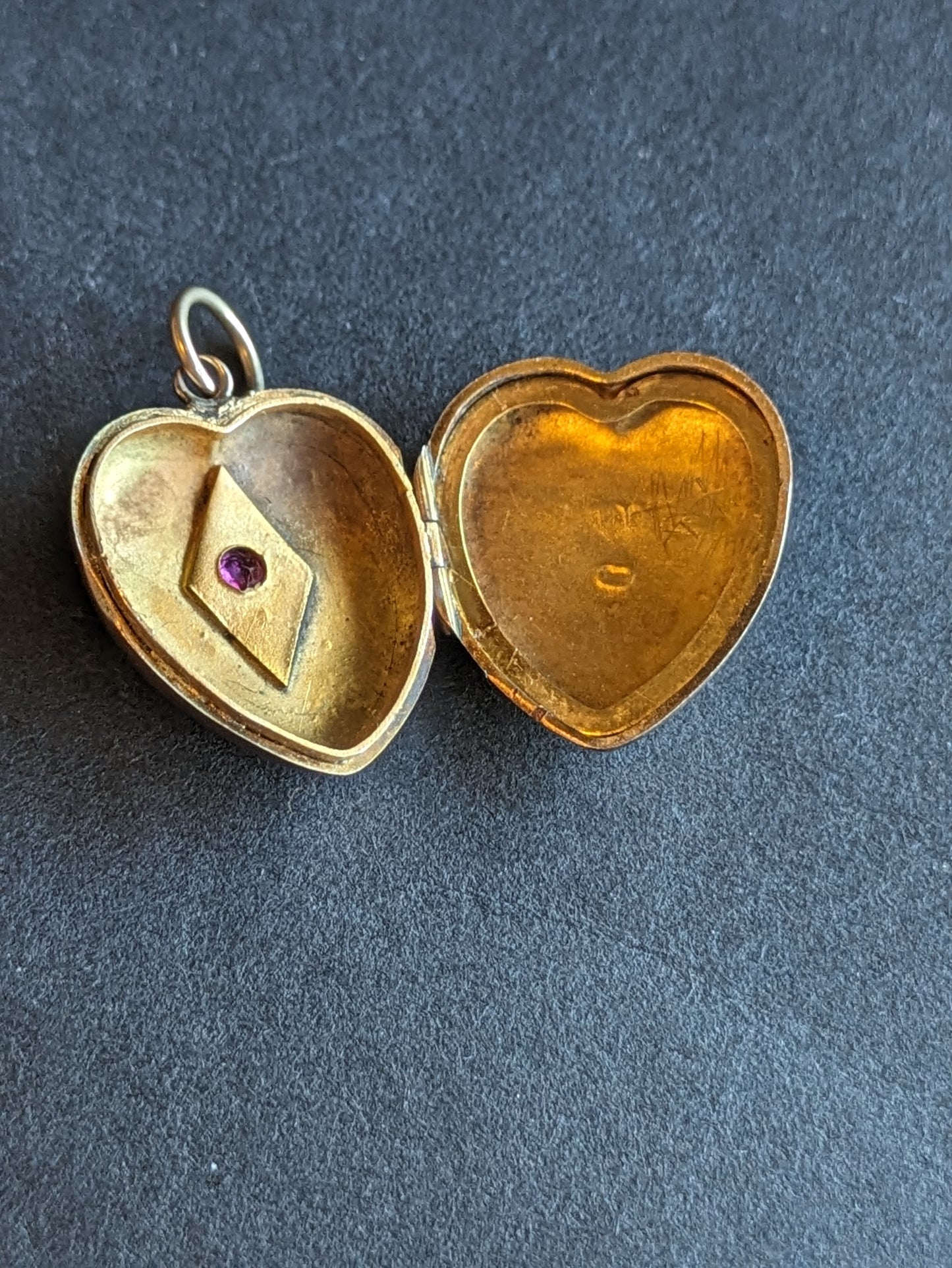 Ruby Heart Locket