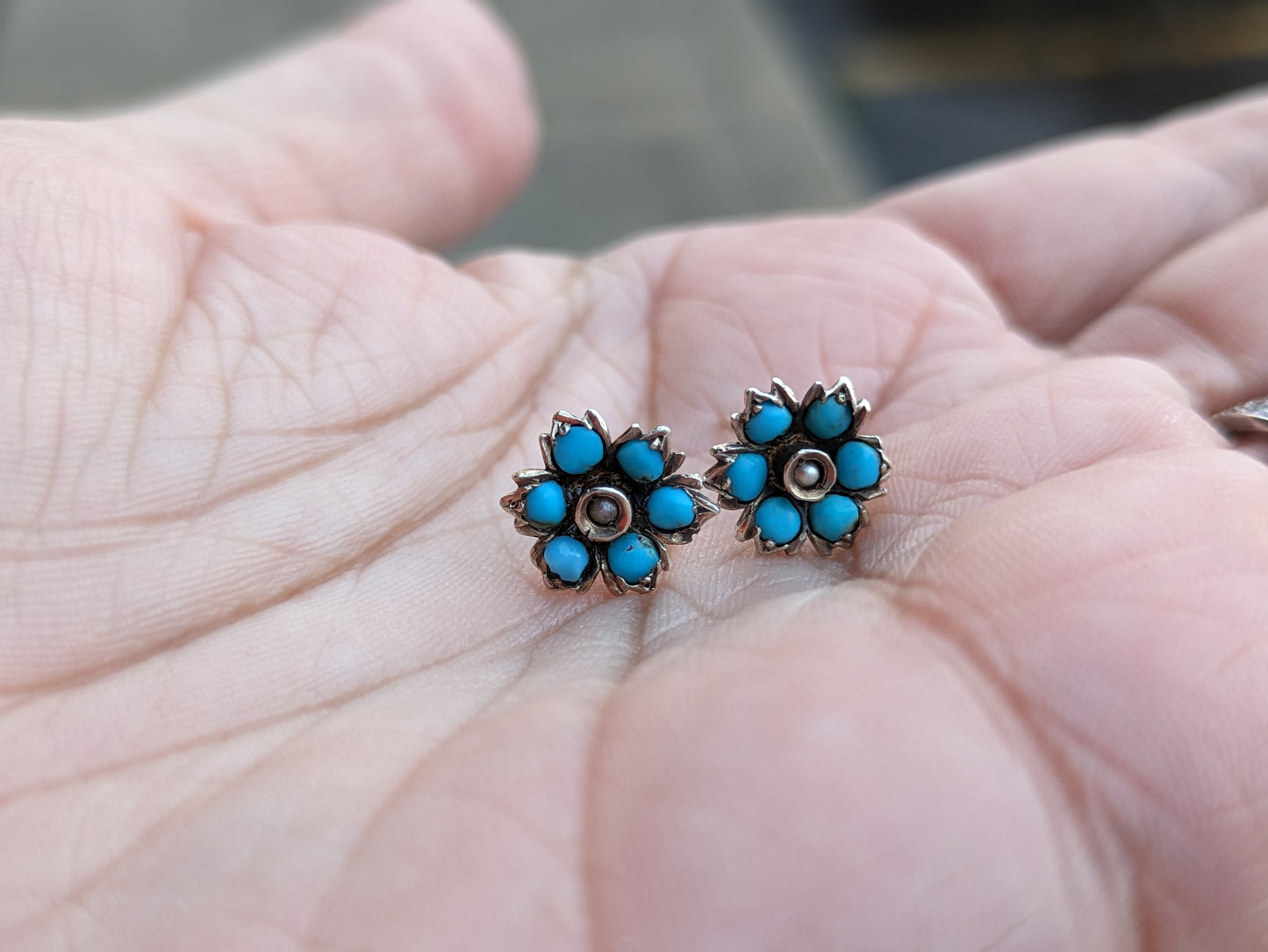 Victorian Persian Turquoise Earrings