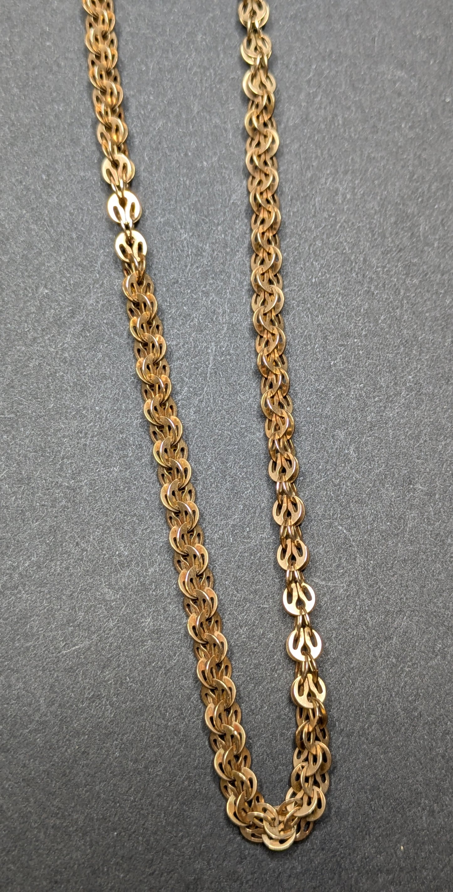 14k Antique American Gold Watch Chain