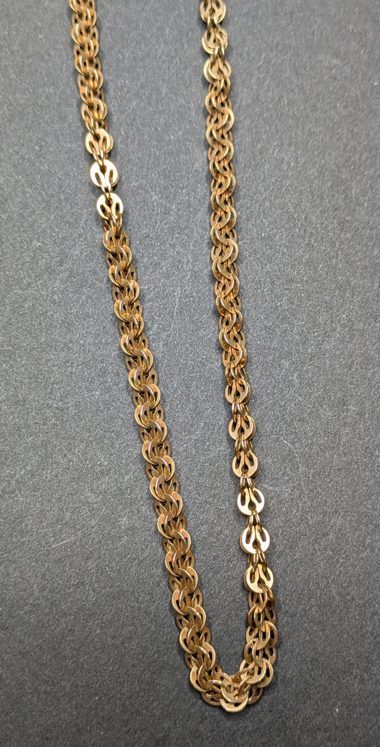 14k Antique American Gold Watch Chain