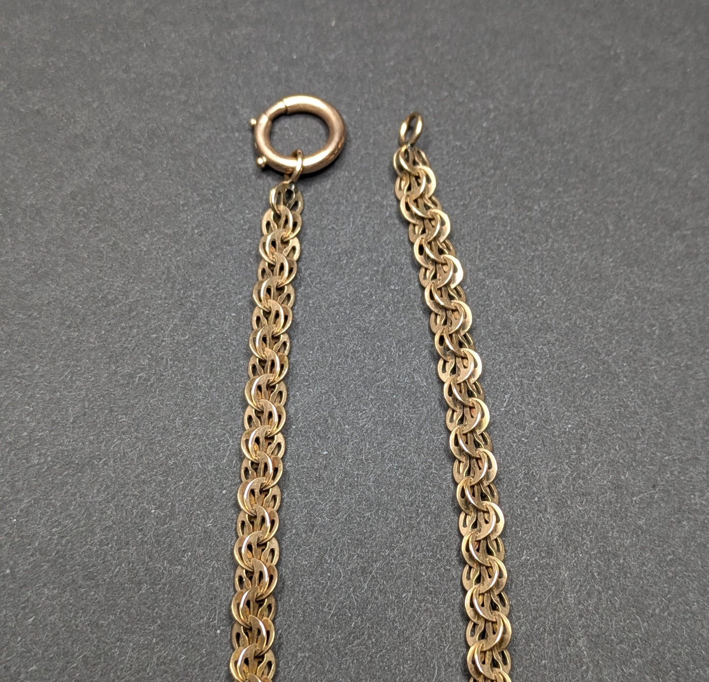 14k Antique American Gold Watch Chain