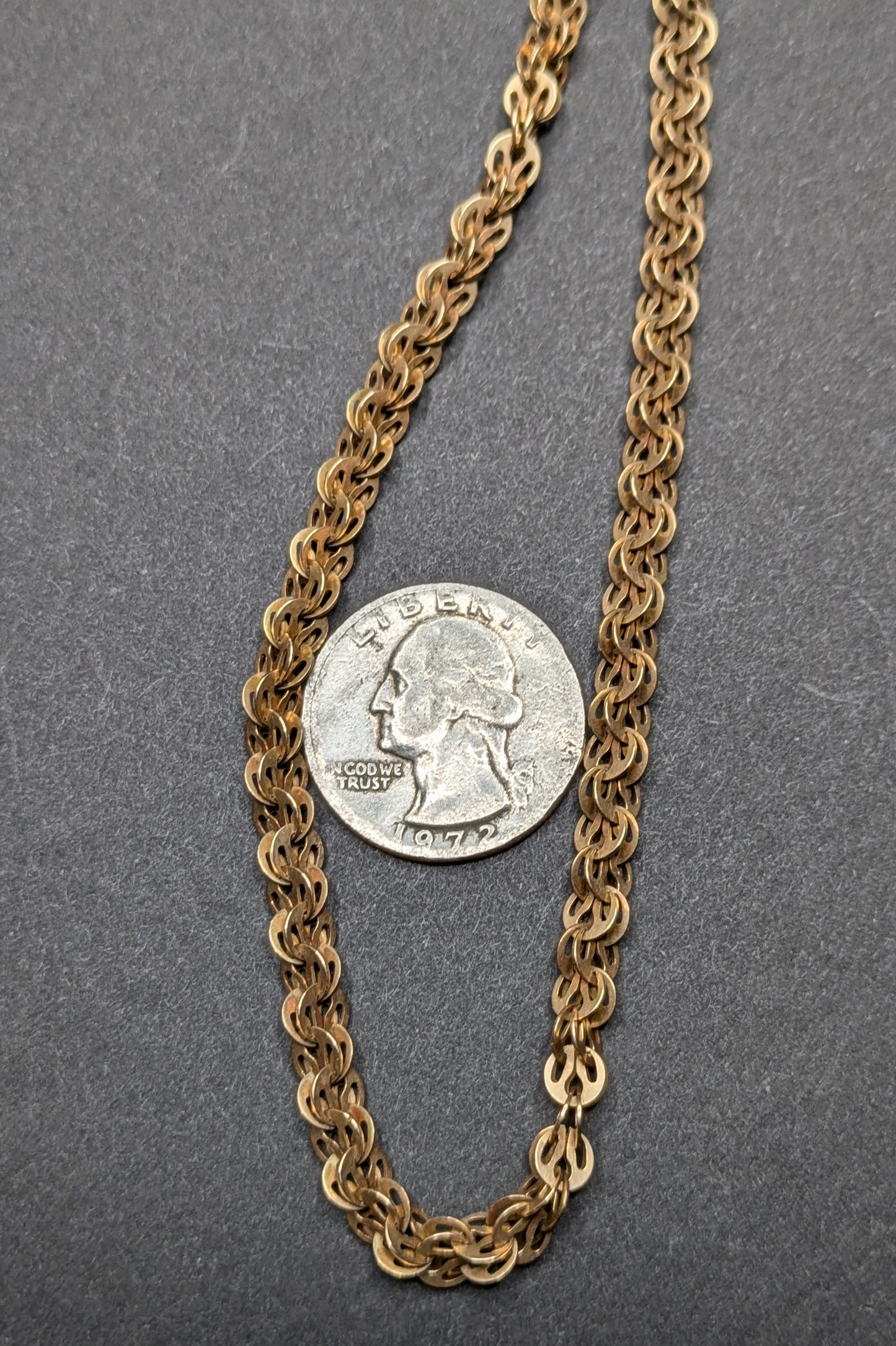 14k Antique American Gold Watch Chain