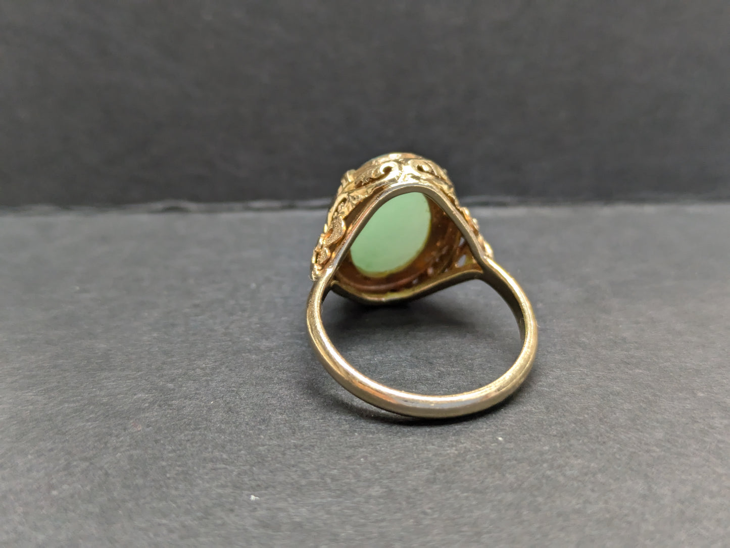 14k Jade Ring Ming's-Hawain