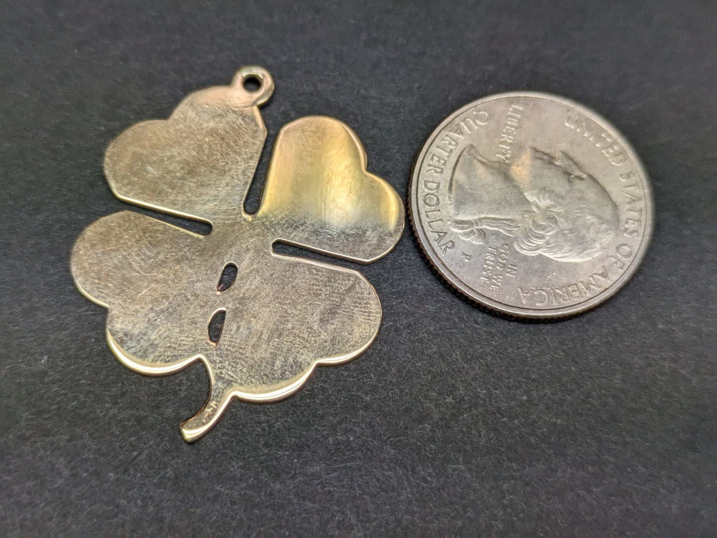 Large 1960's Clover Charm