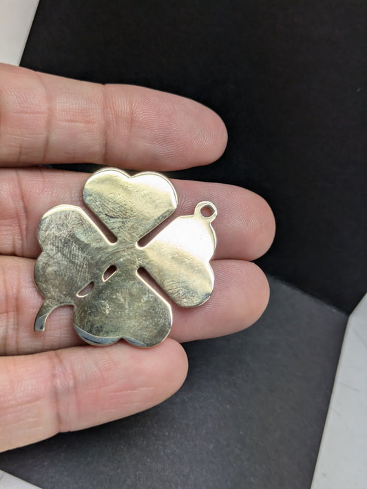 Large 1960's Clover Charm