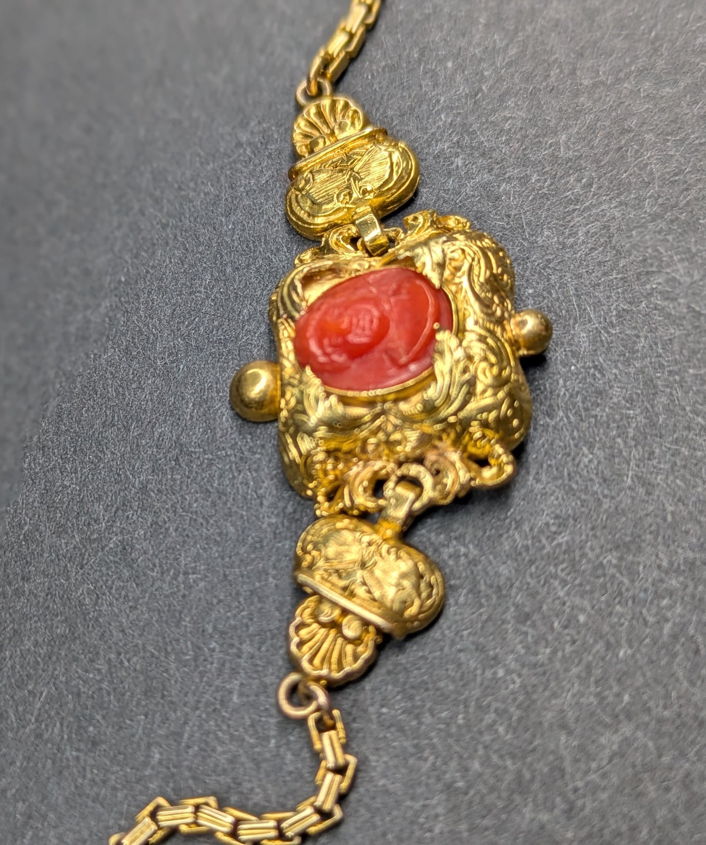 1880's 14k Dutch Coral Necklace