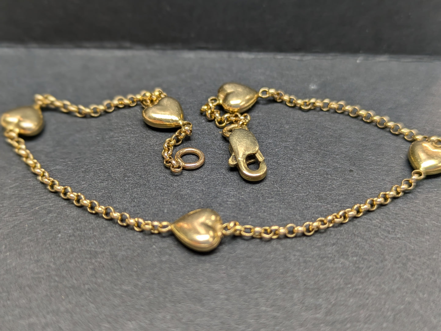 14k Heart Bracelet