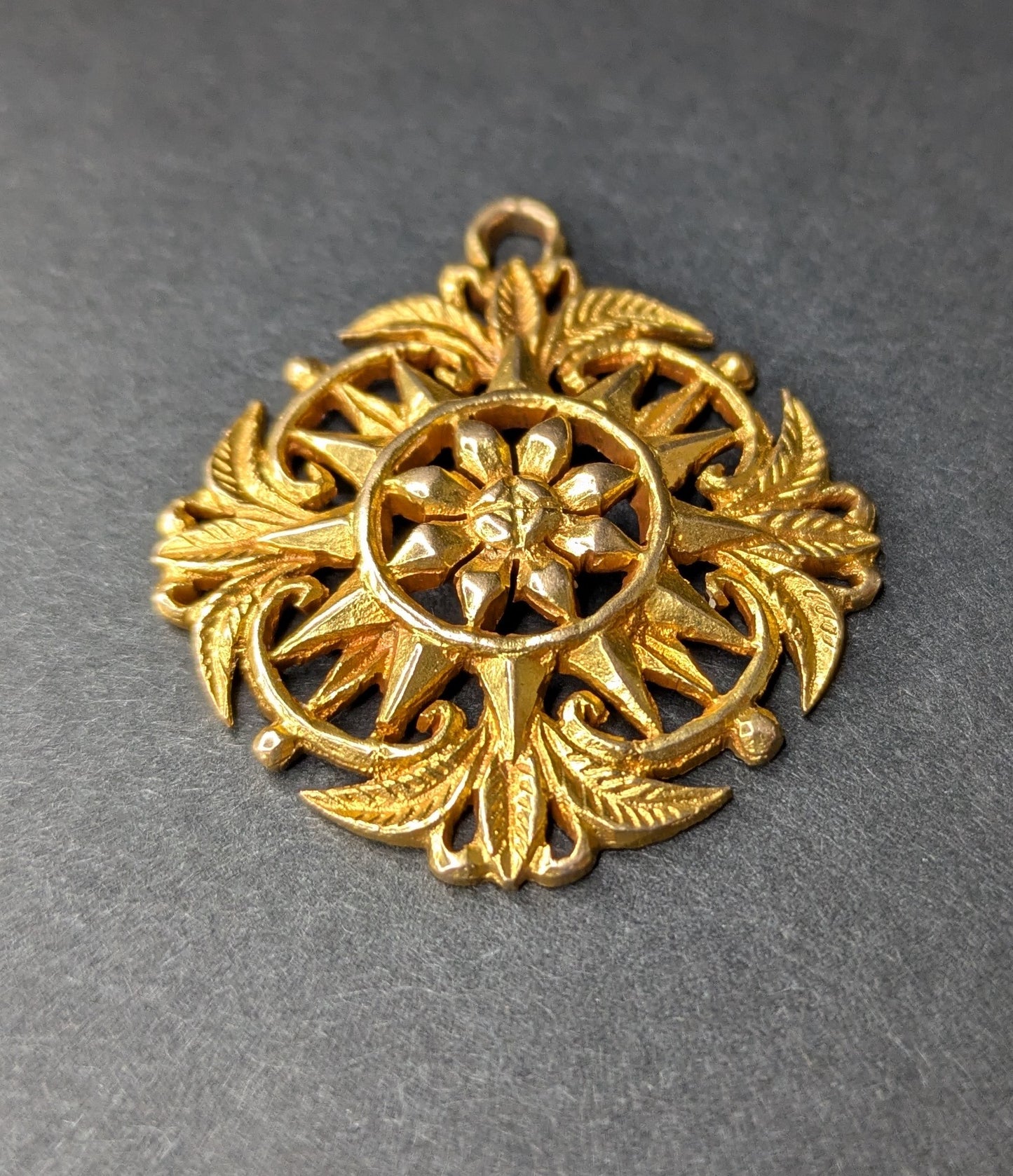 18k Rose "Compass" Pendant