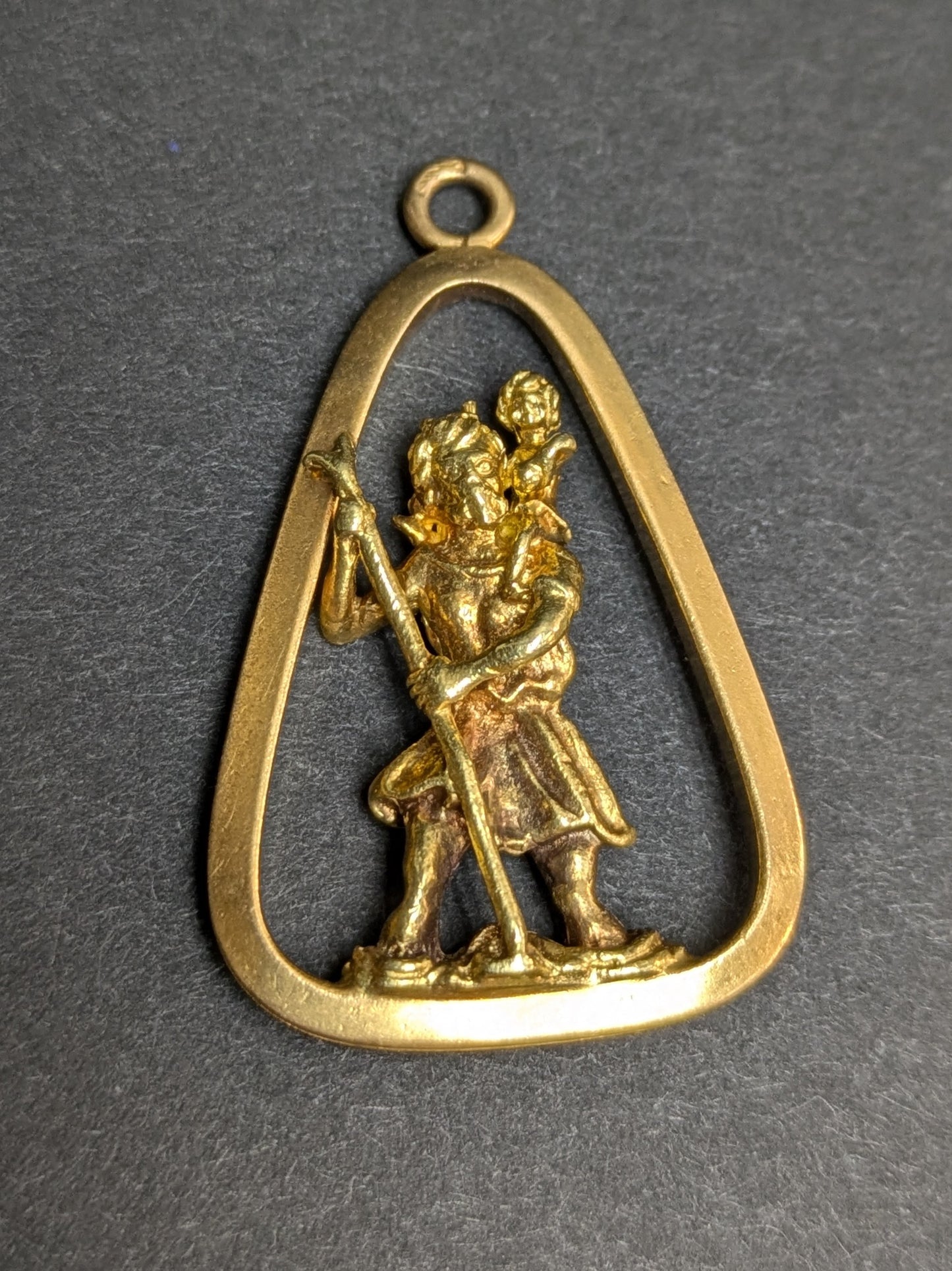 18k 3-Dimensional St. Christopher Pendant