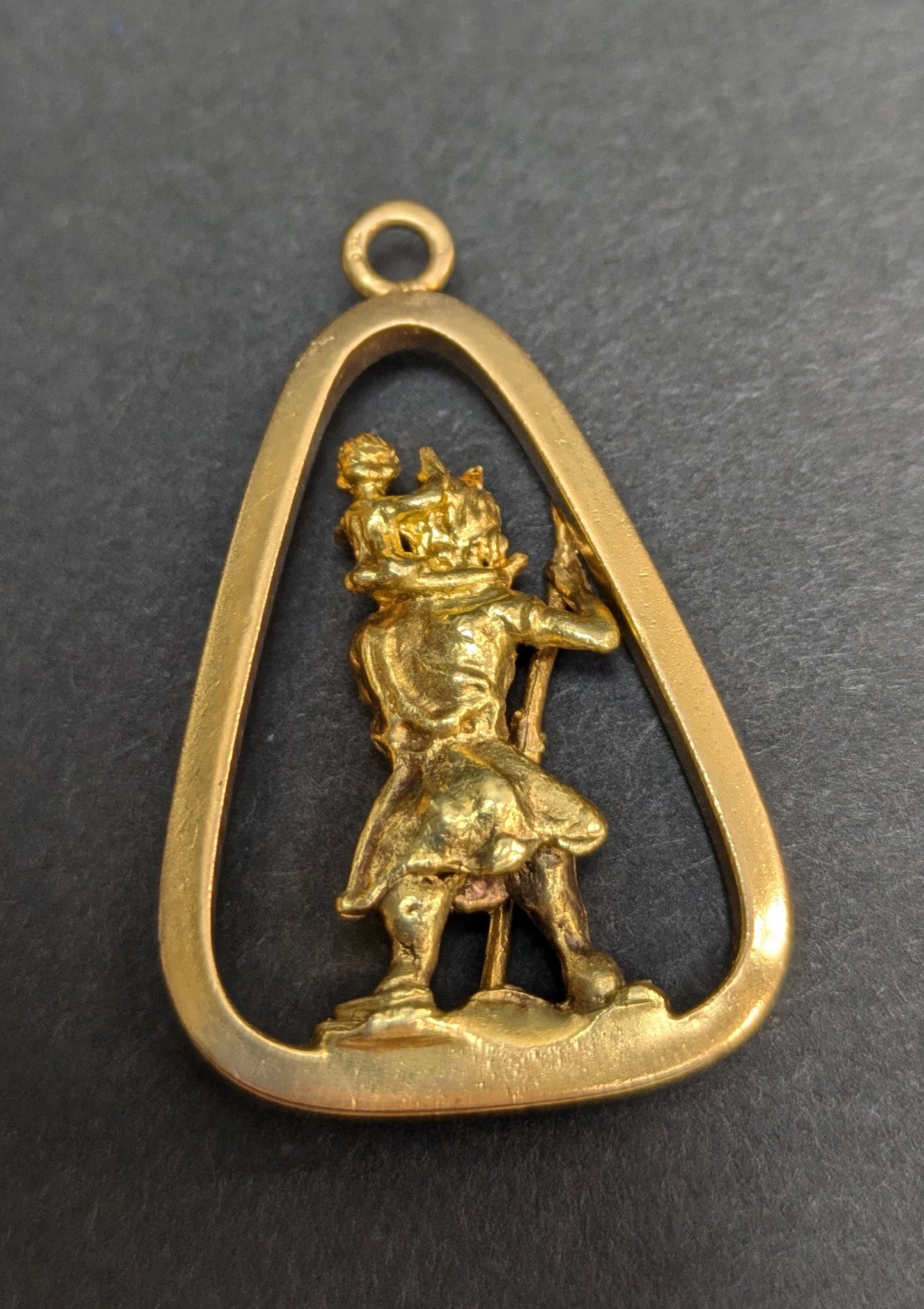 18k 3-Dimensional St. Christopher Pendant