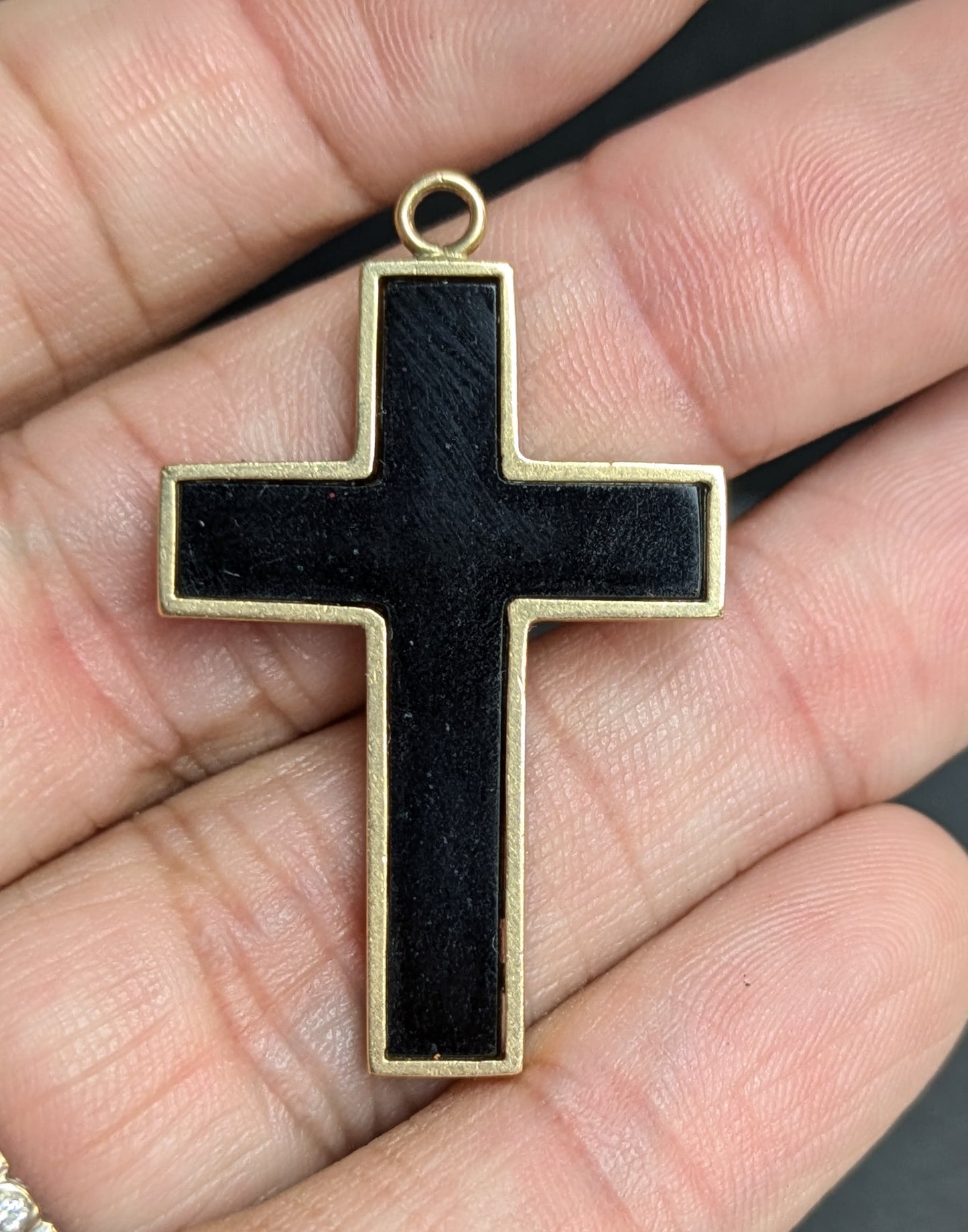 14k Onyx Cross