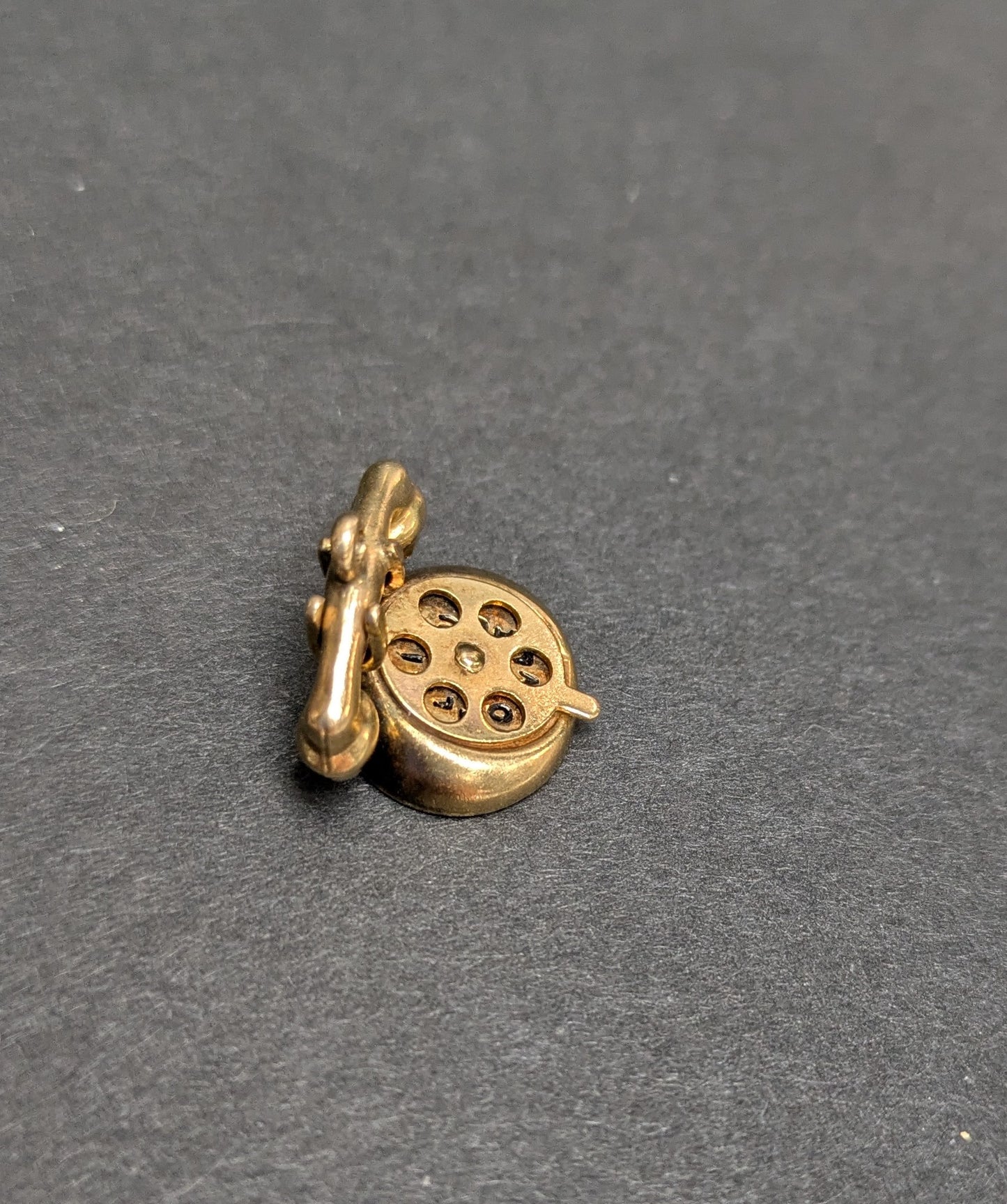 14k Gold Rotary Phone Charm