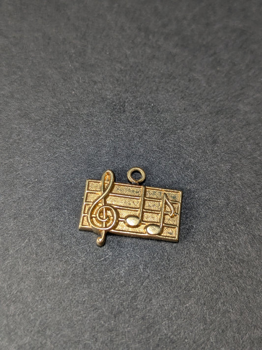 14k Musical Charm