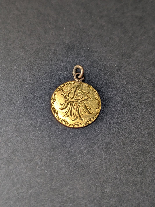 American Gold Love Token on 1800s American Liberty Coin