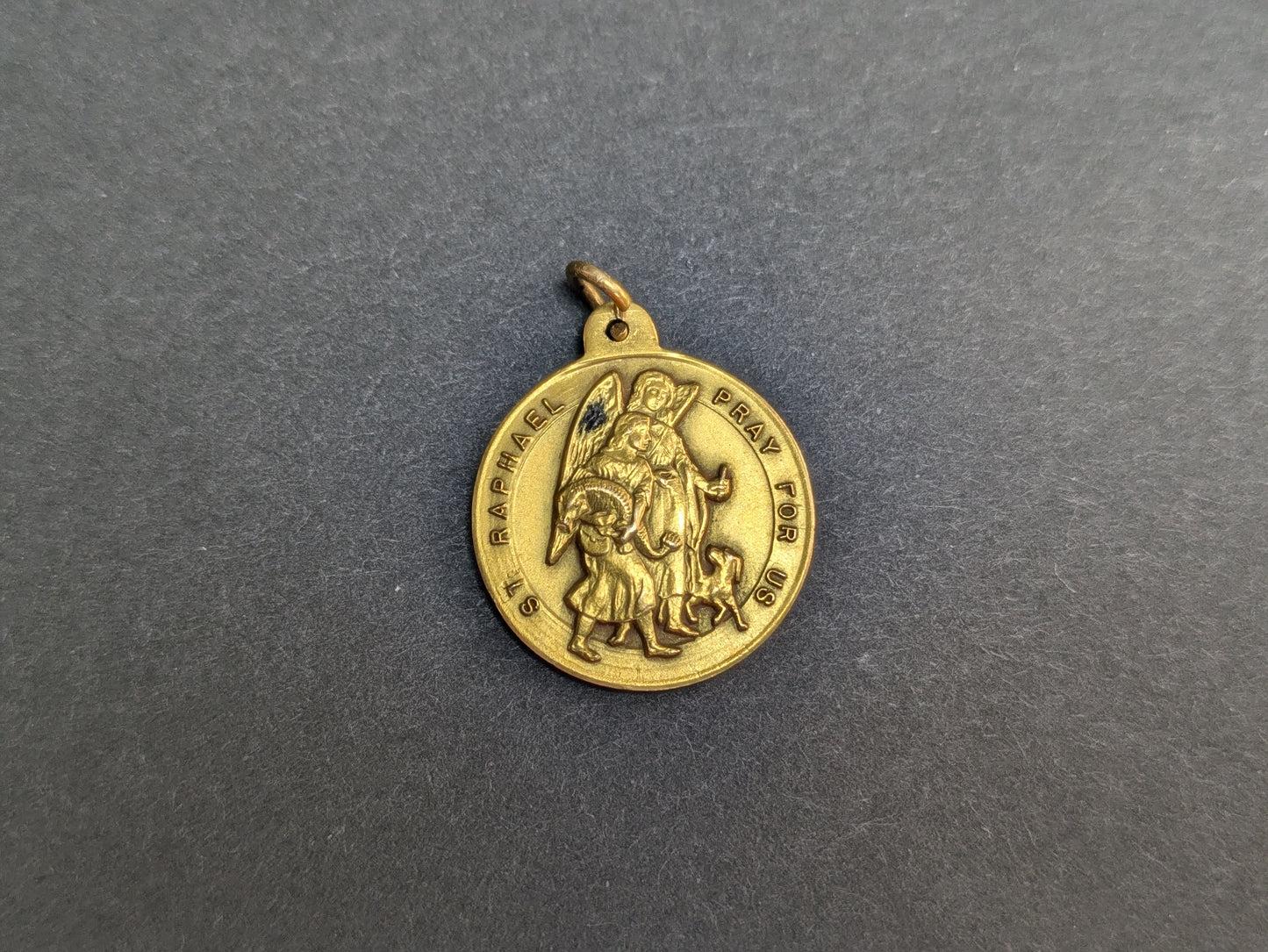 14kt Heavy St. Raphael Pendant