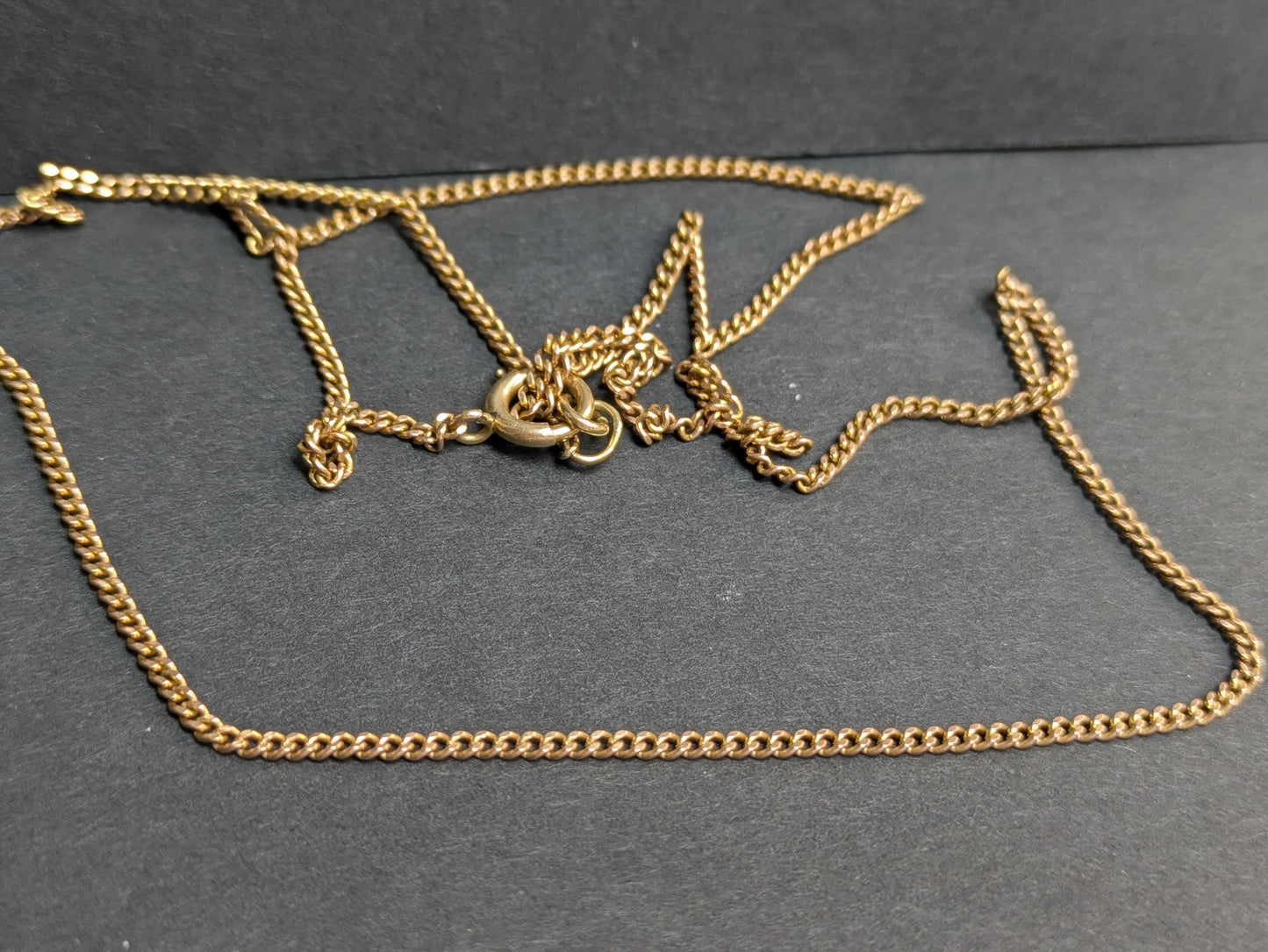 Vintage 14k Flat Curb Chain