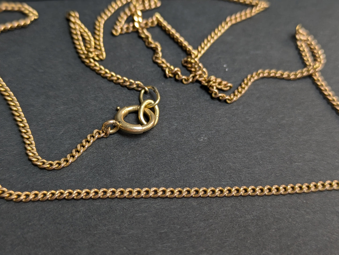 Vintage 14k Flat Curb Chain